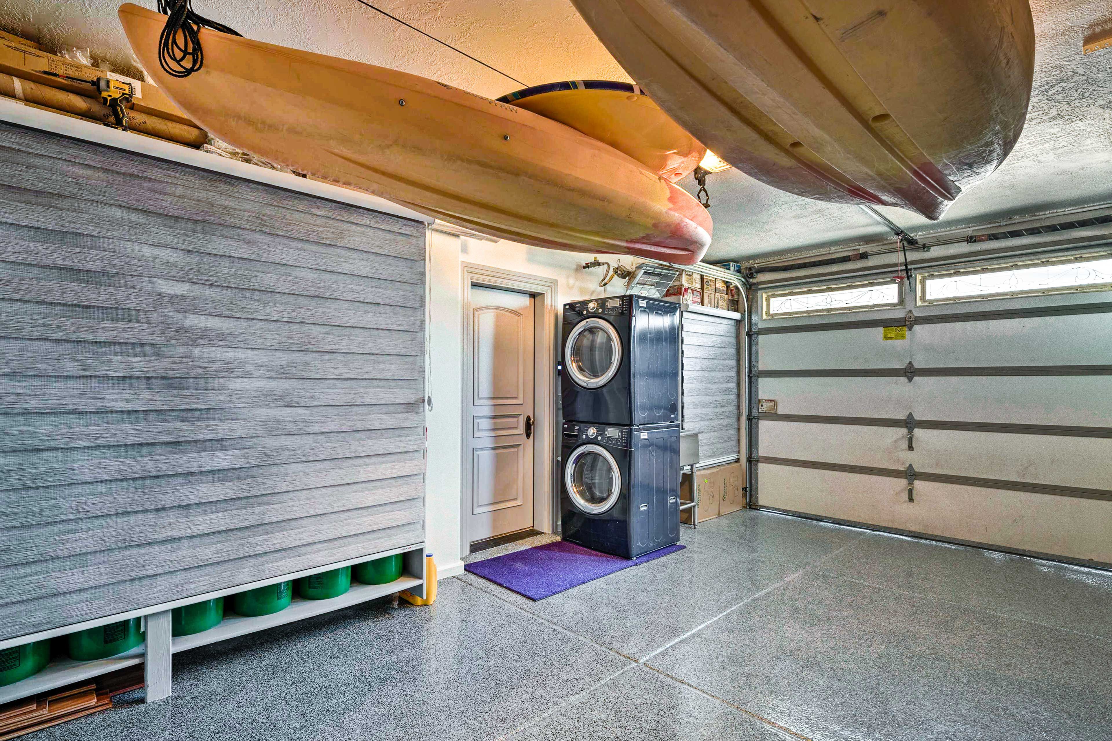 Unit Entrance | Laundry Nook | Laundry Detergent | Iron & Board