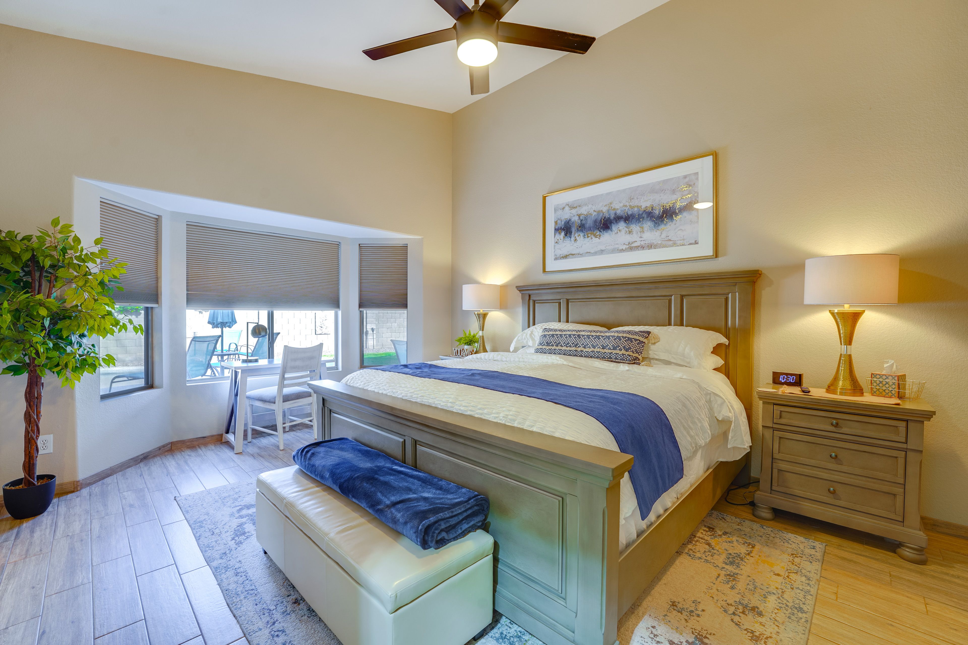 Bedroom 1 | King Bed | Linens Provided | En-Suite Bathroom