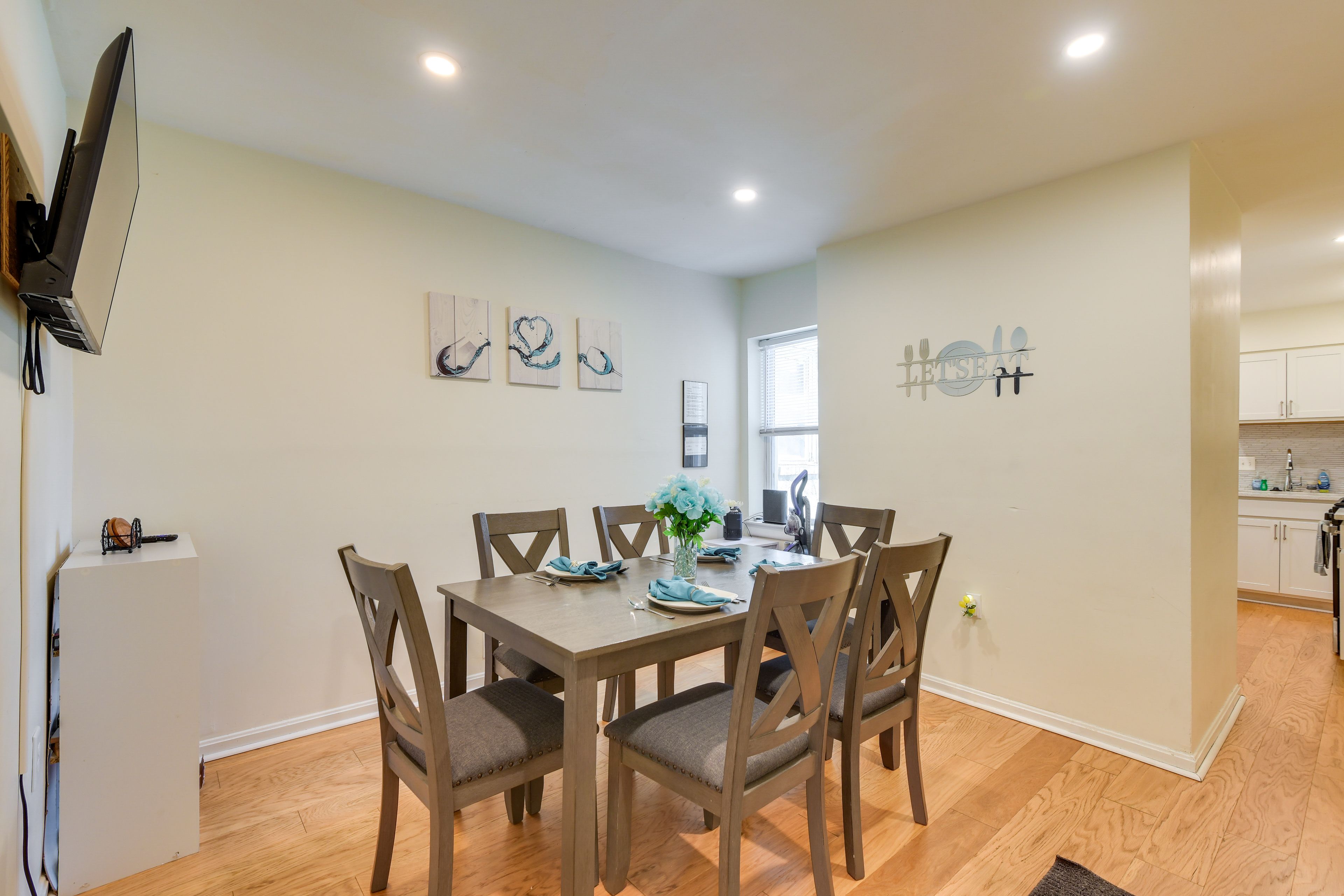 Dining Area | Dishware/Flatware Provided | Free WiFi | 3-Story Home