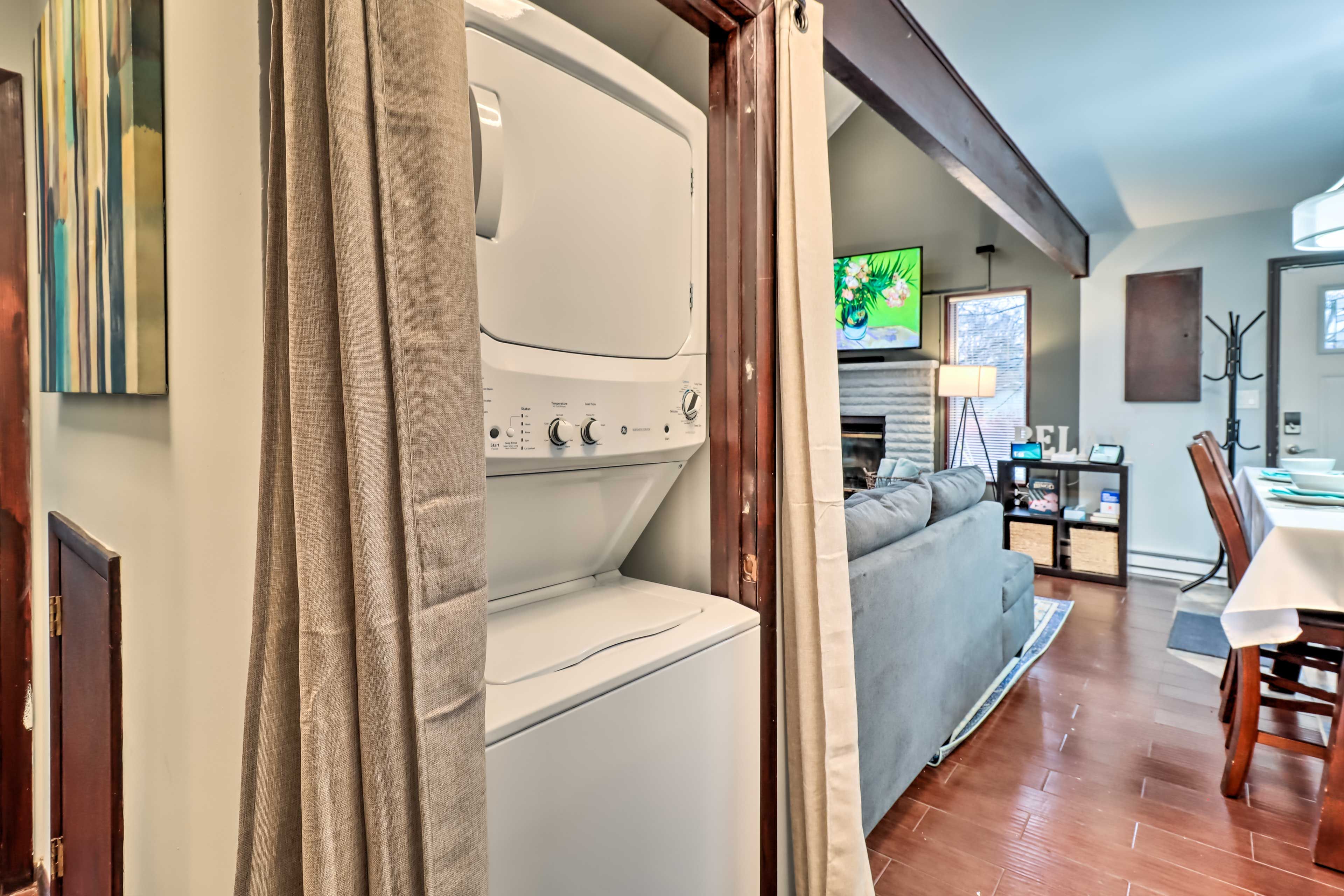 In-Unit Laundry | Linens Provided