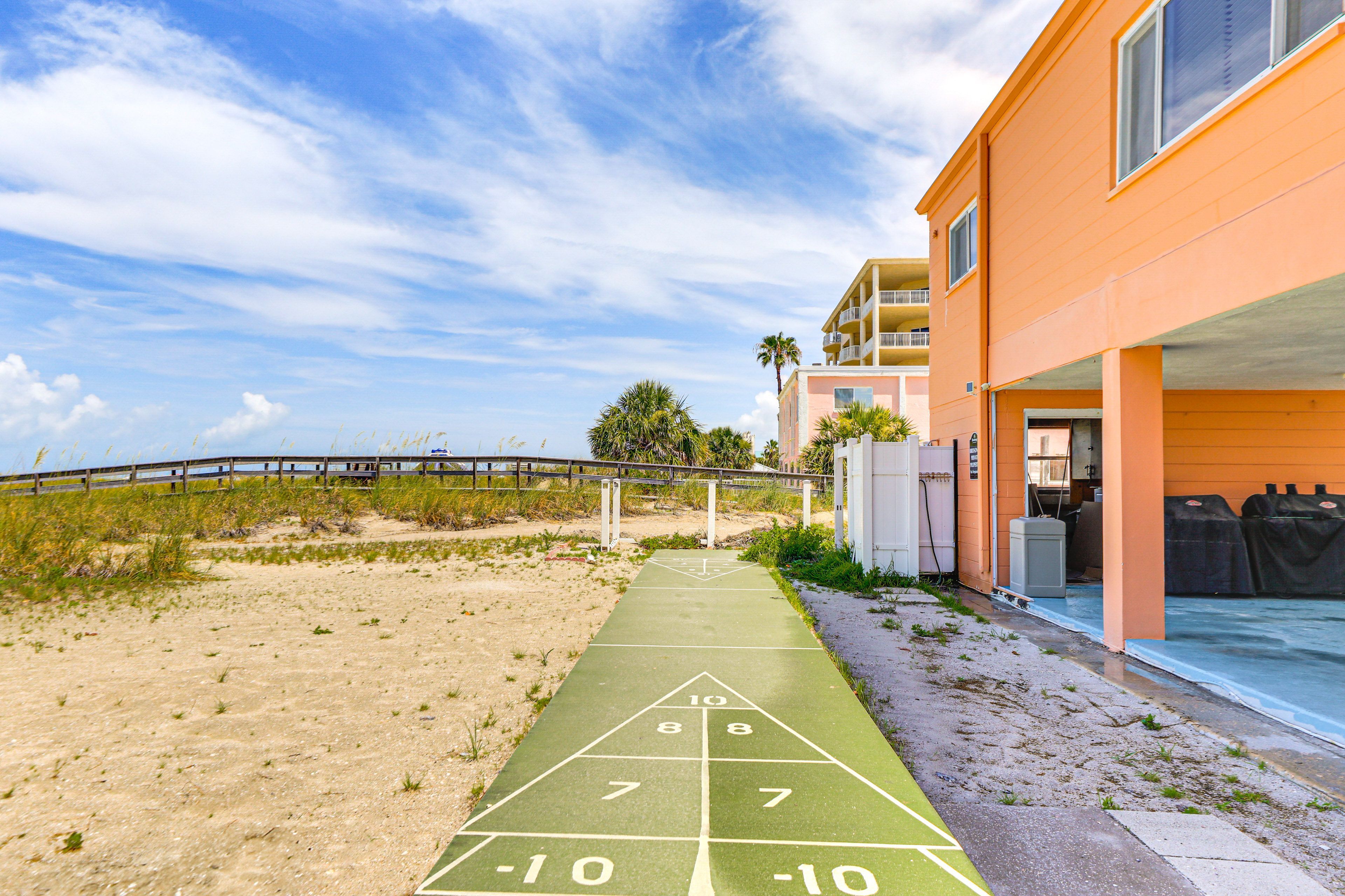 Shuffleboard | On-Site Beach Access | Community Beach Gear