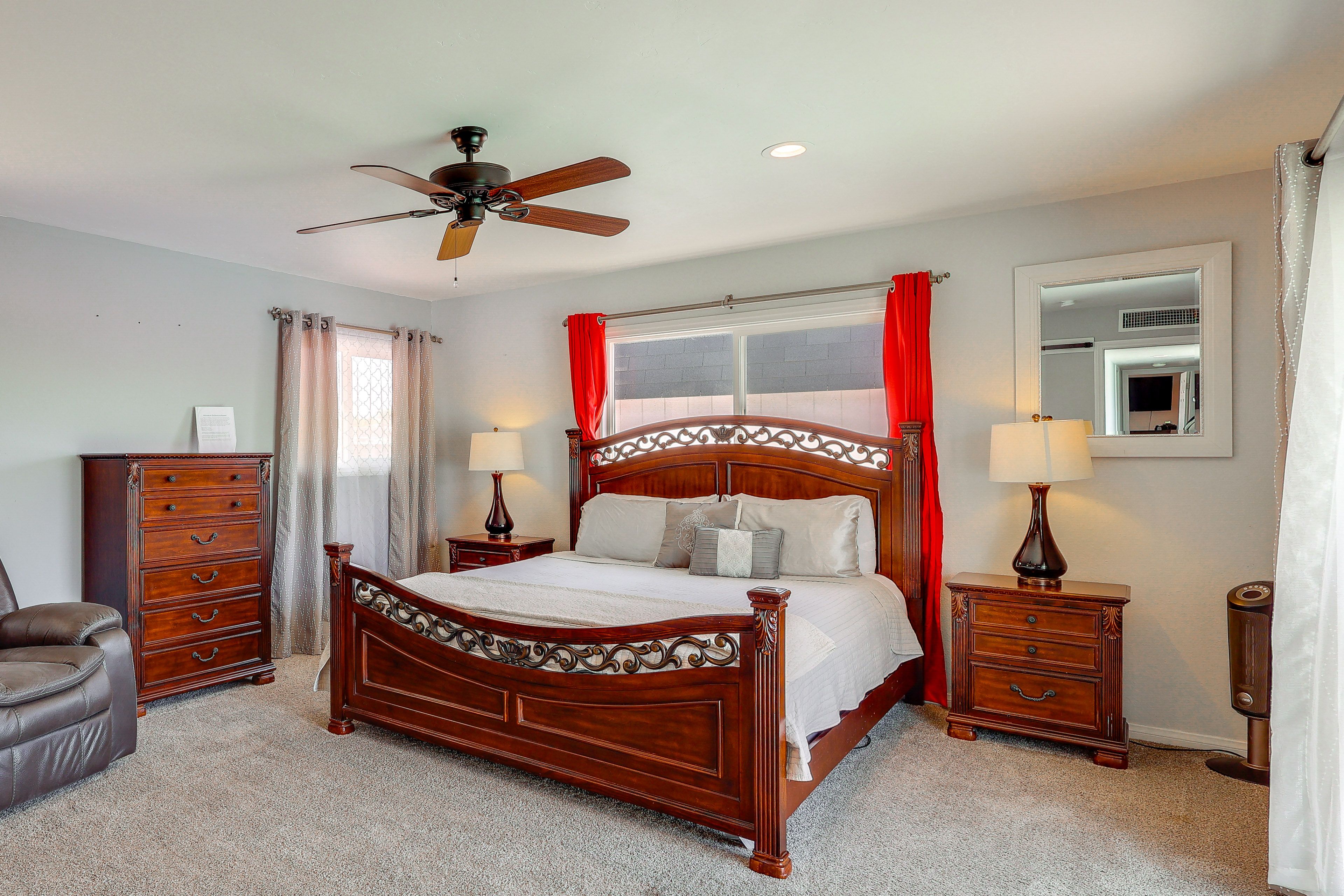 Bedroom 1 | California King Bed | Patio Access