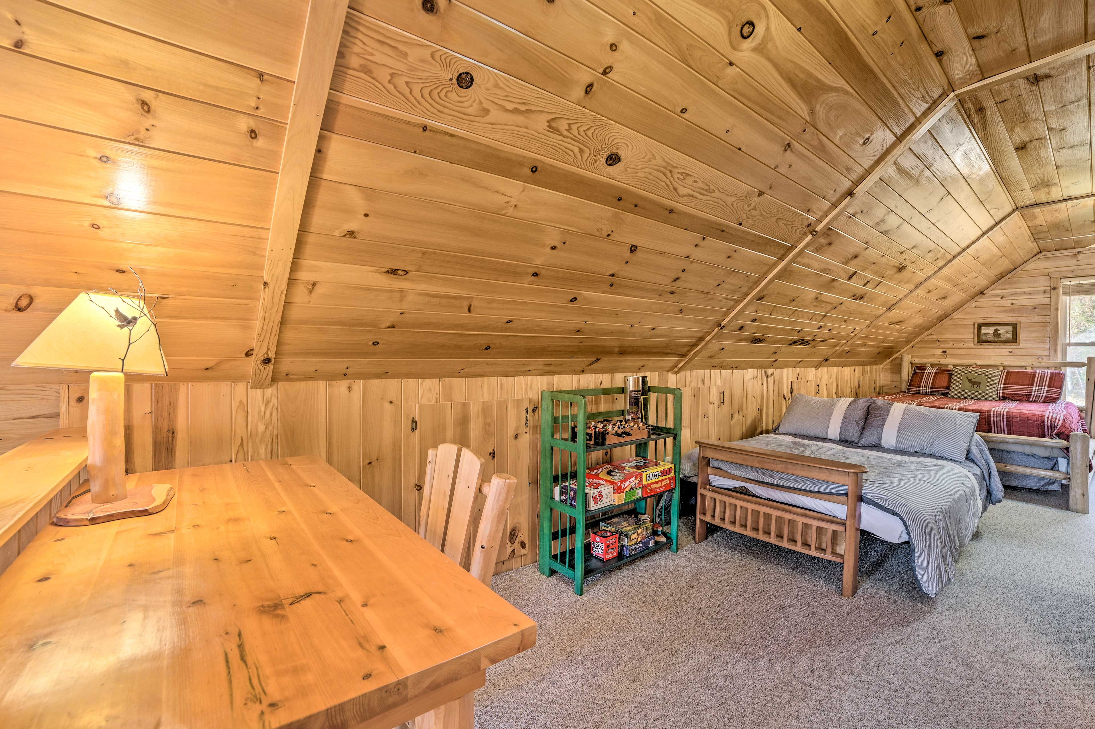 Loft | Full Futon | 2 Queen Beds | Laptop-Friendly Workspace | Board Games