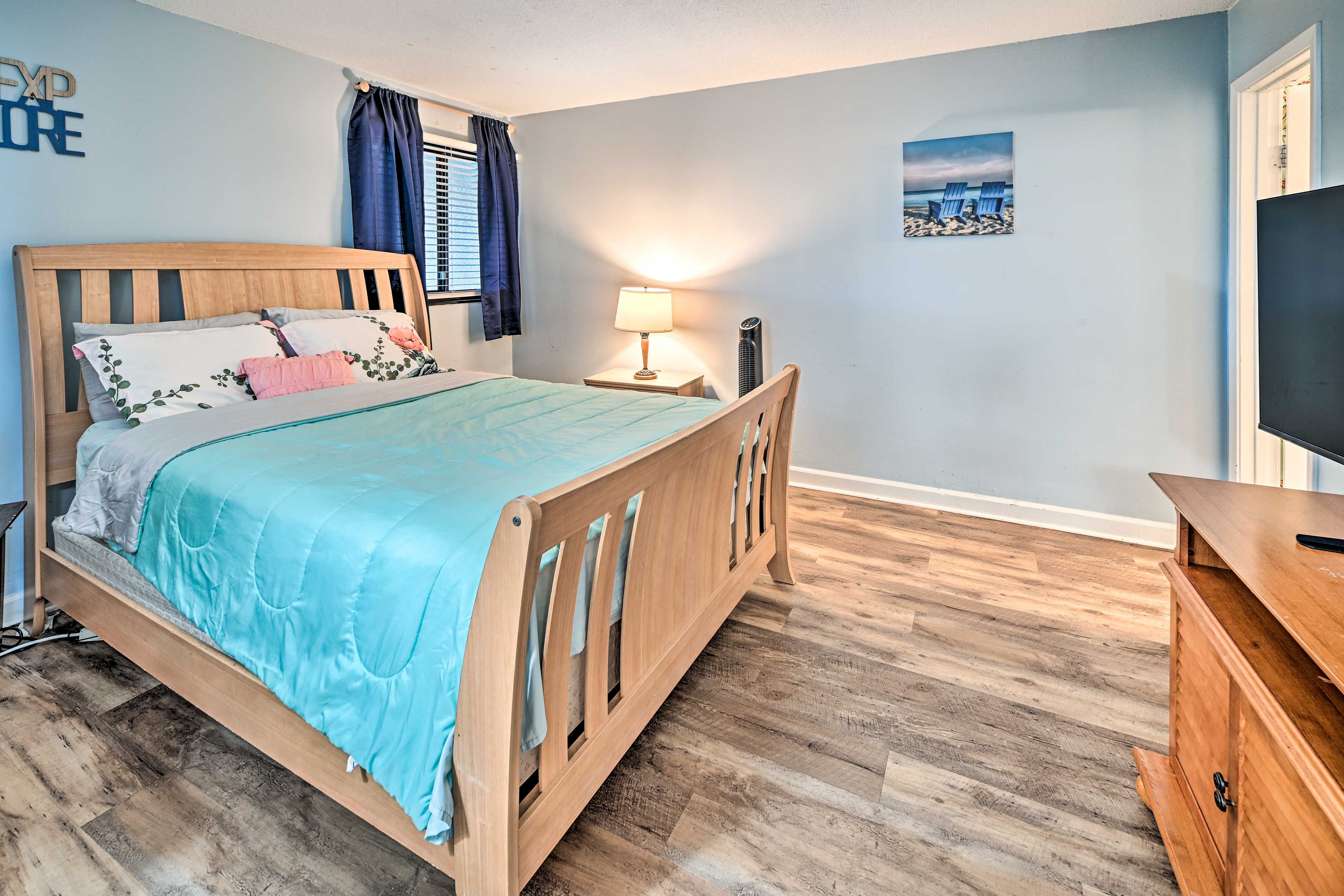 Bedroom 1 | ~2 Mi to the Airport | Walk to the Beach