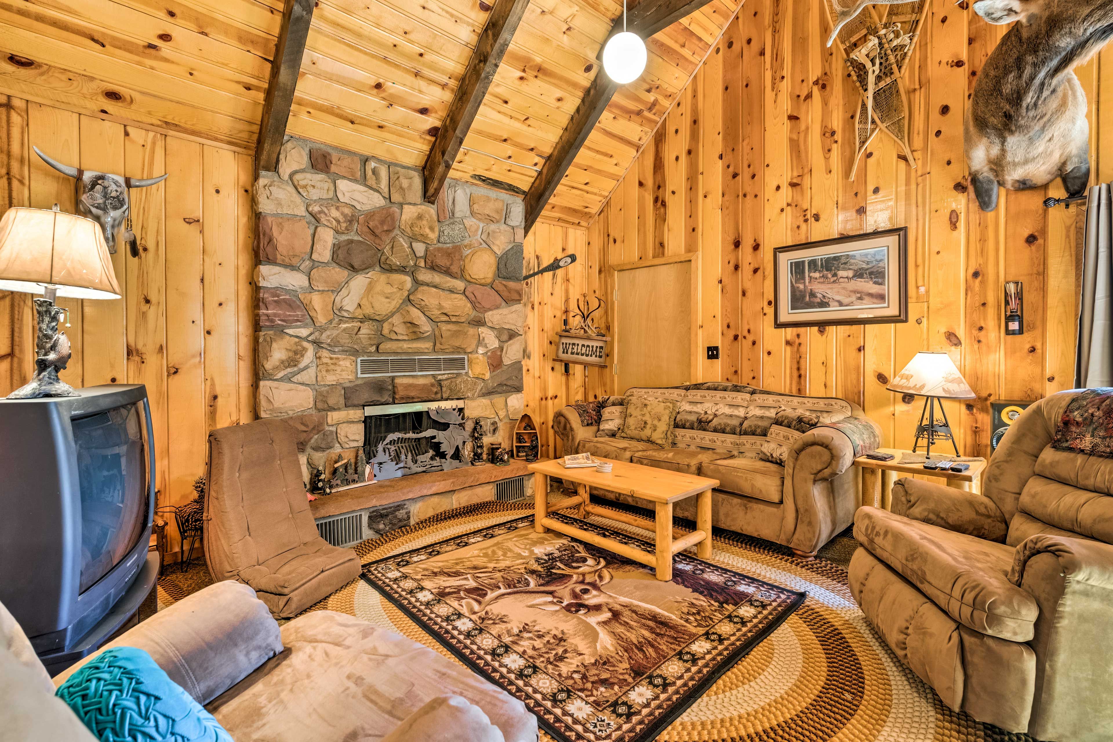 Living Room | Solar-Powered Home | Remote Escape | No WiFi or Cell Service