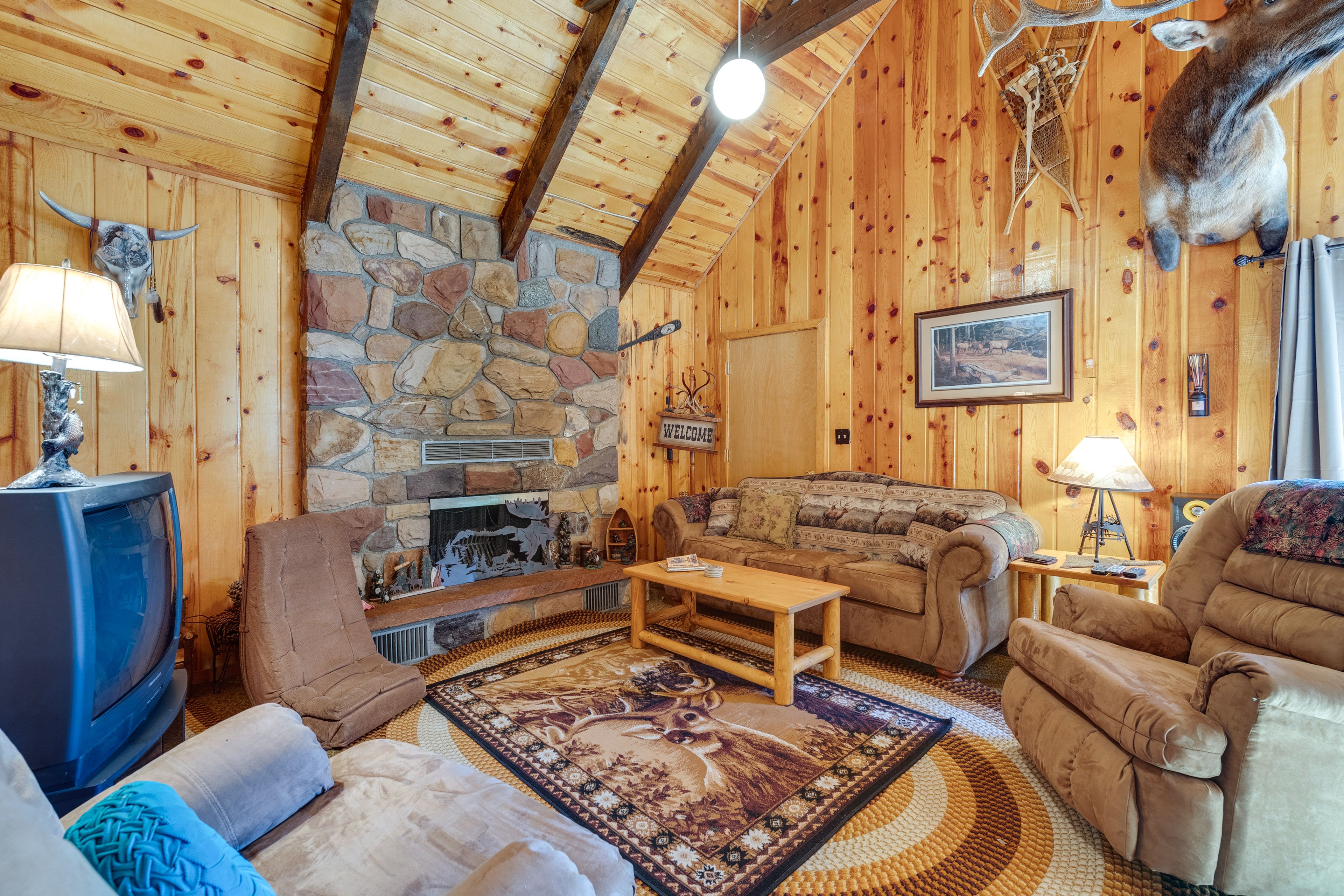 Living Room | Solar-Powered Home | Remote Escape | No WiFi or Cell Service