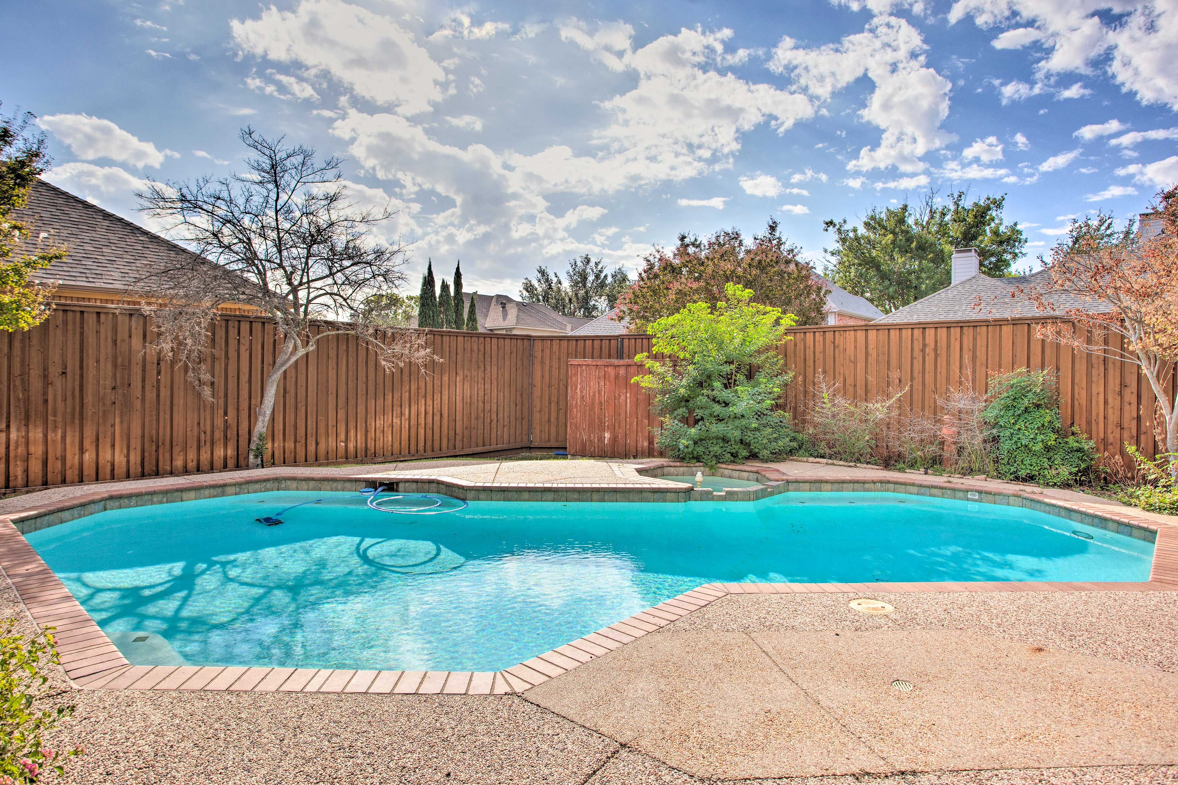 Fenced Yard | Private Pool & Hot Tub