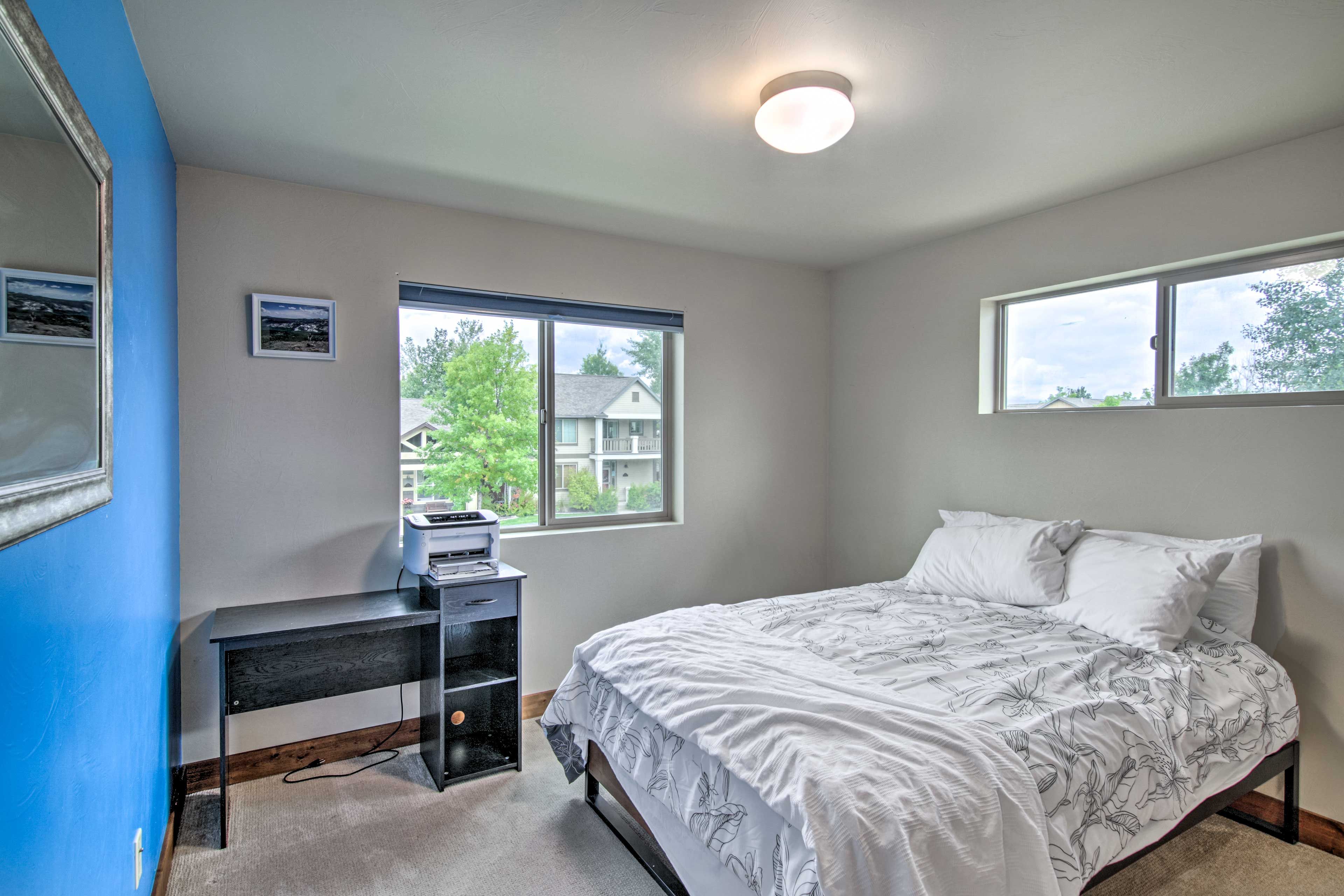 Bedroom 3 | 2nd Floor | Full Bed | Laptop-Friendly Workspace