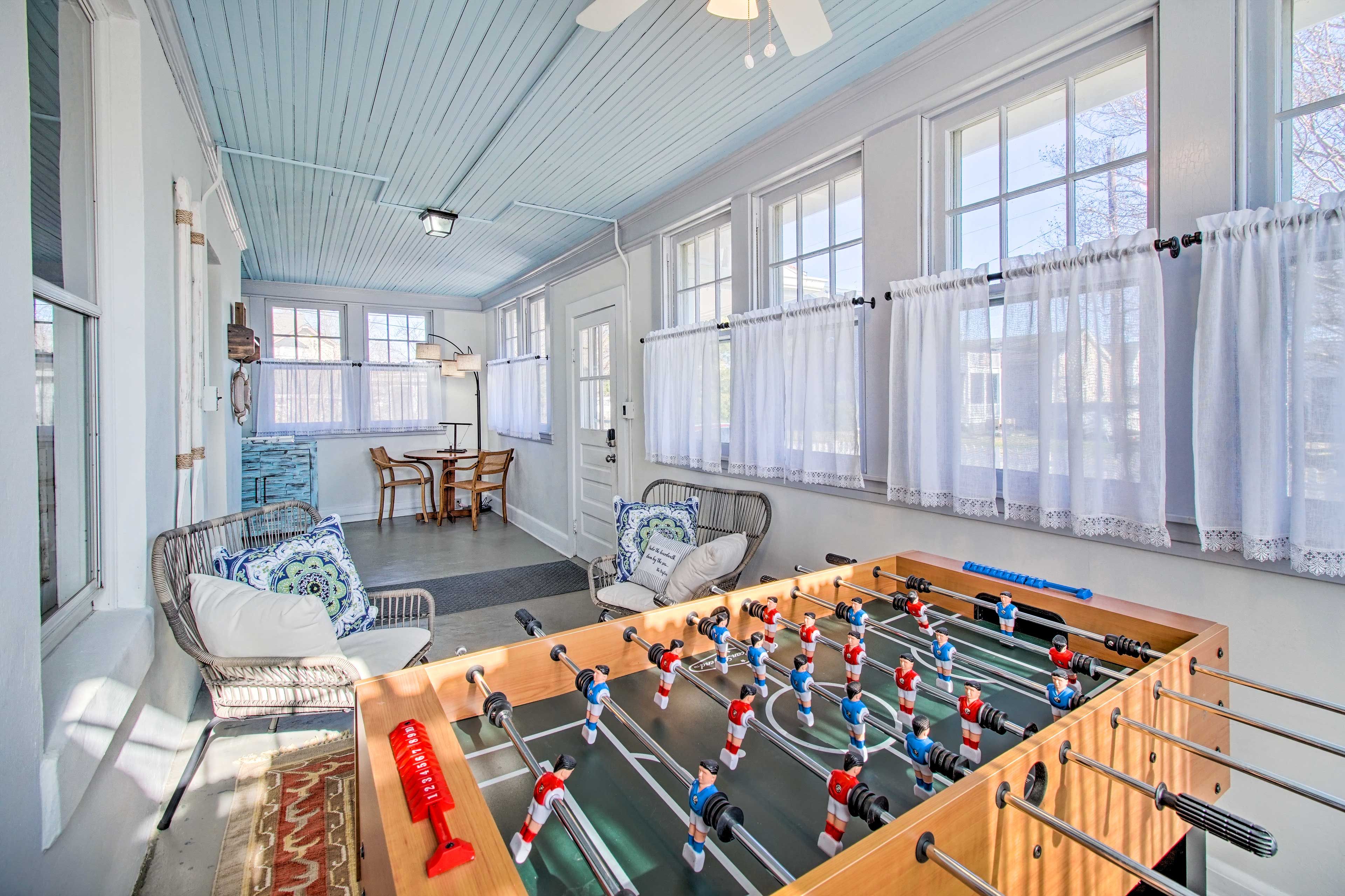 Additional Sitting Area | Foosball Table | Shuffleboard