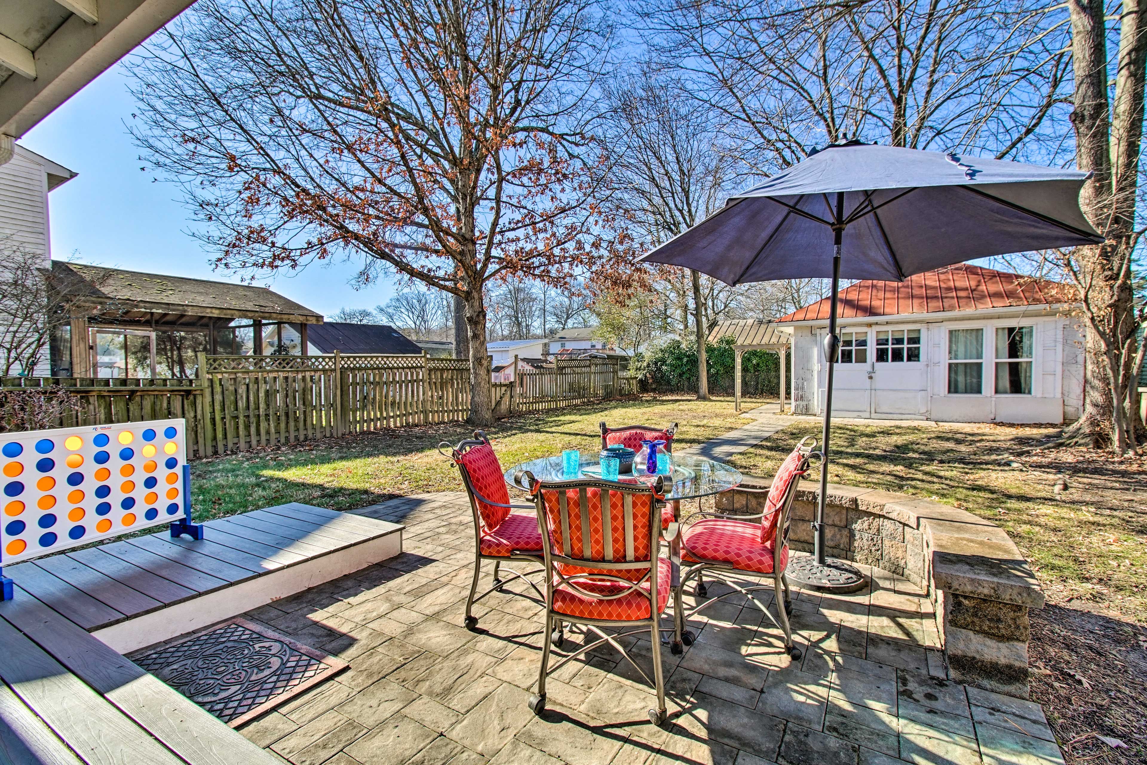 Patio | Outdoor Dining Area | Private Yard Area
