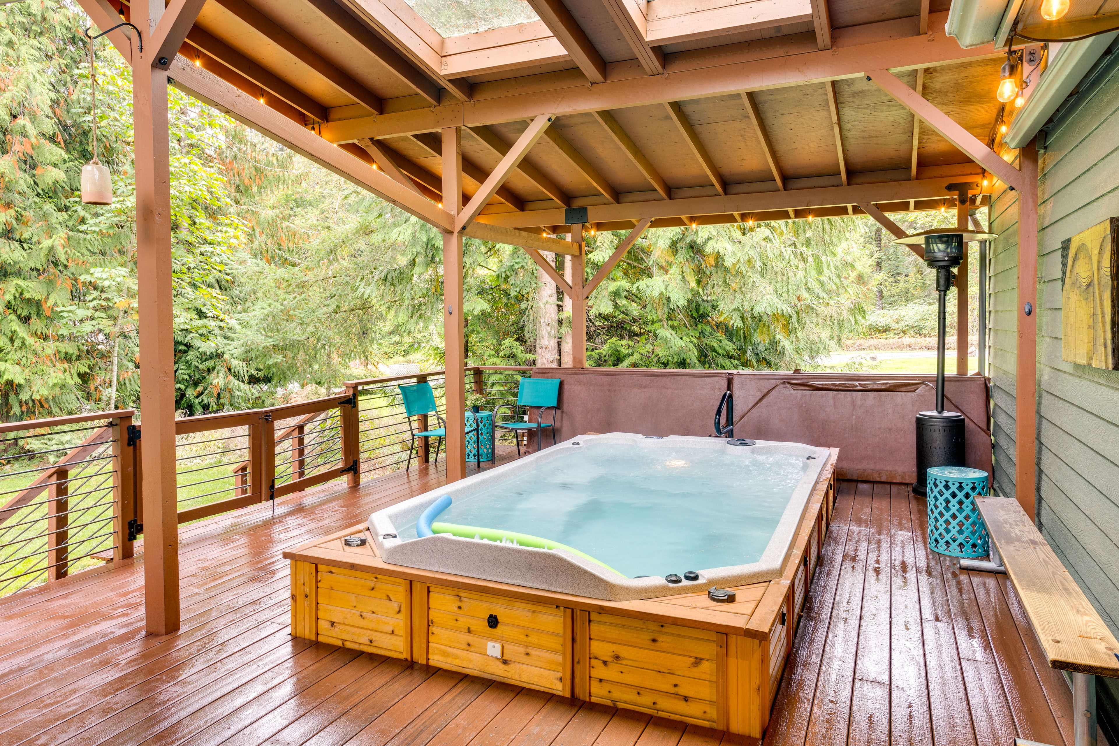 Shared Main Patio | Swim Spa Area