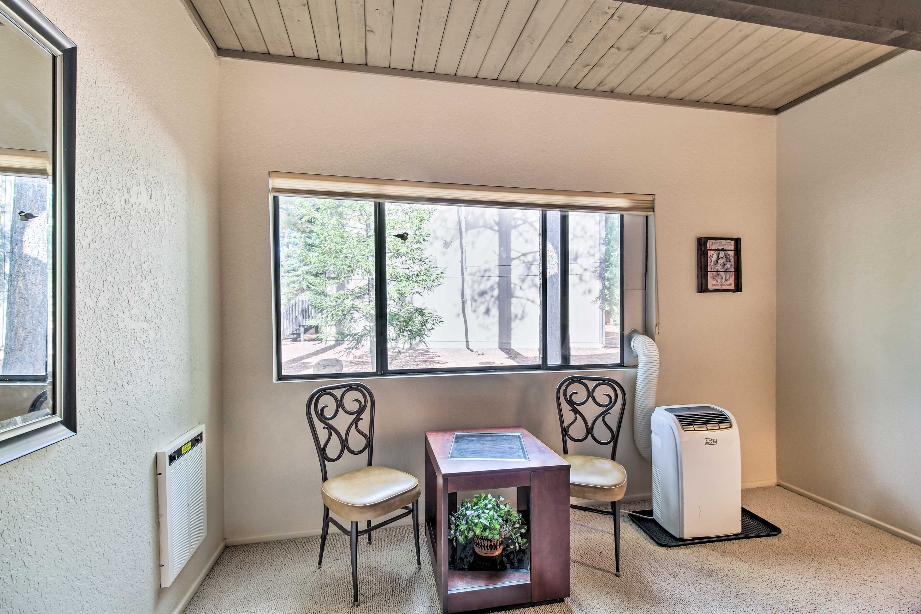 Bedroom | Electric Wall Heater | Window A/C Unit