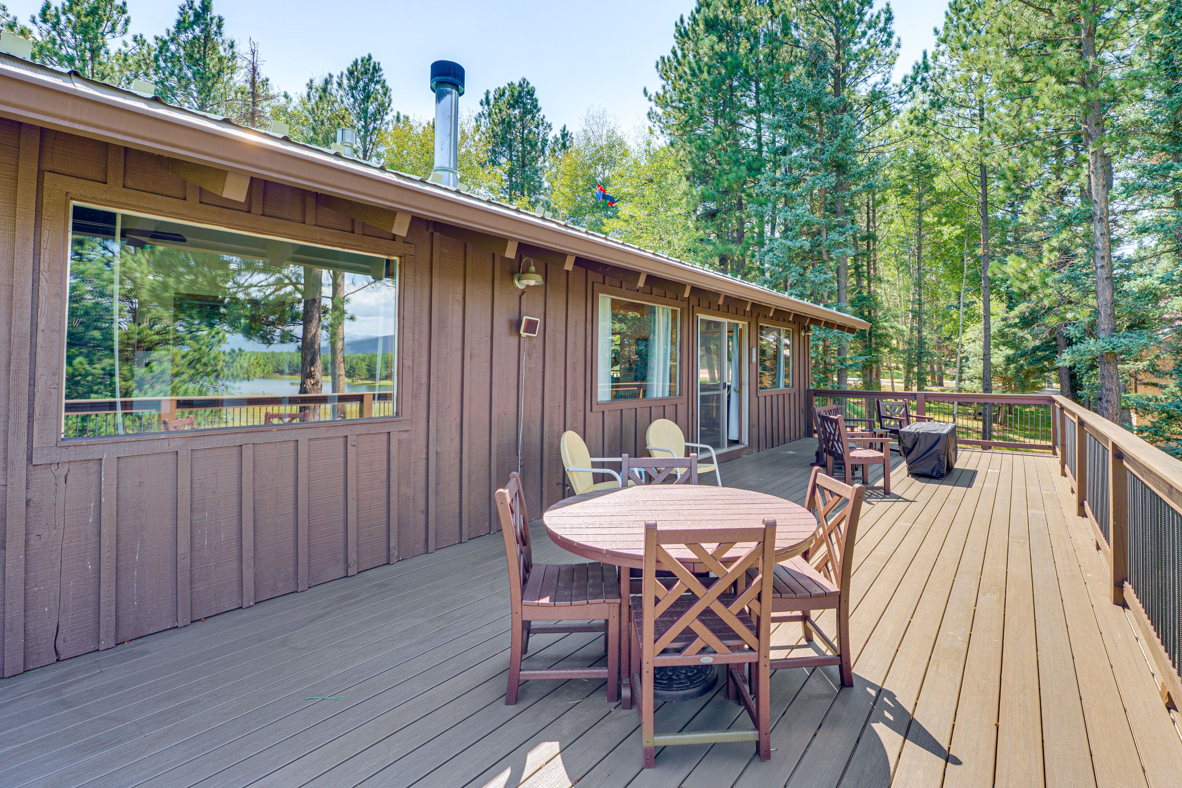 Deck | Gas Fire Pit | Dining Area | Lake Views