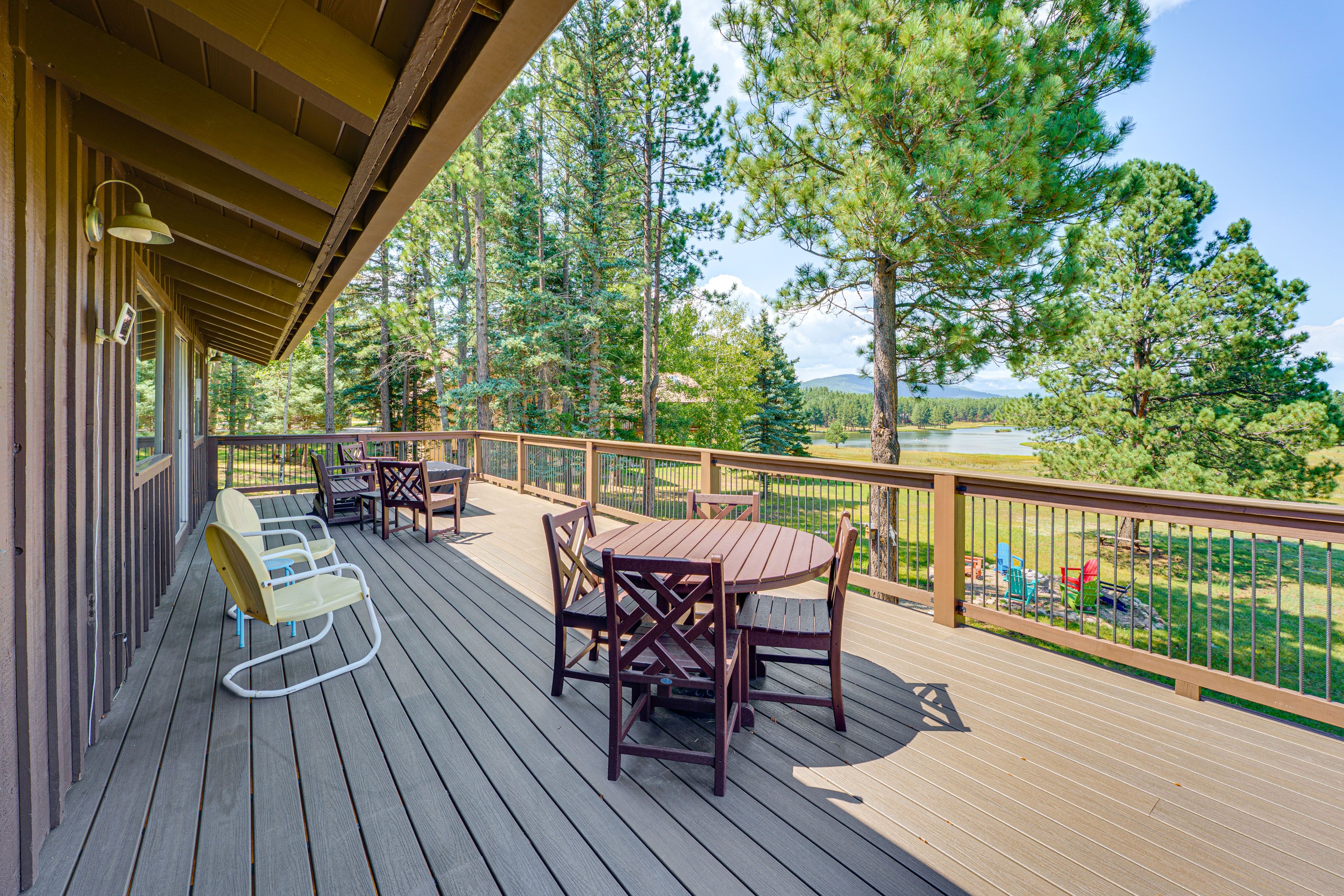 Deck | Lake Views | Gas Fire Pit | Dining Area