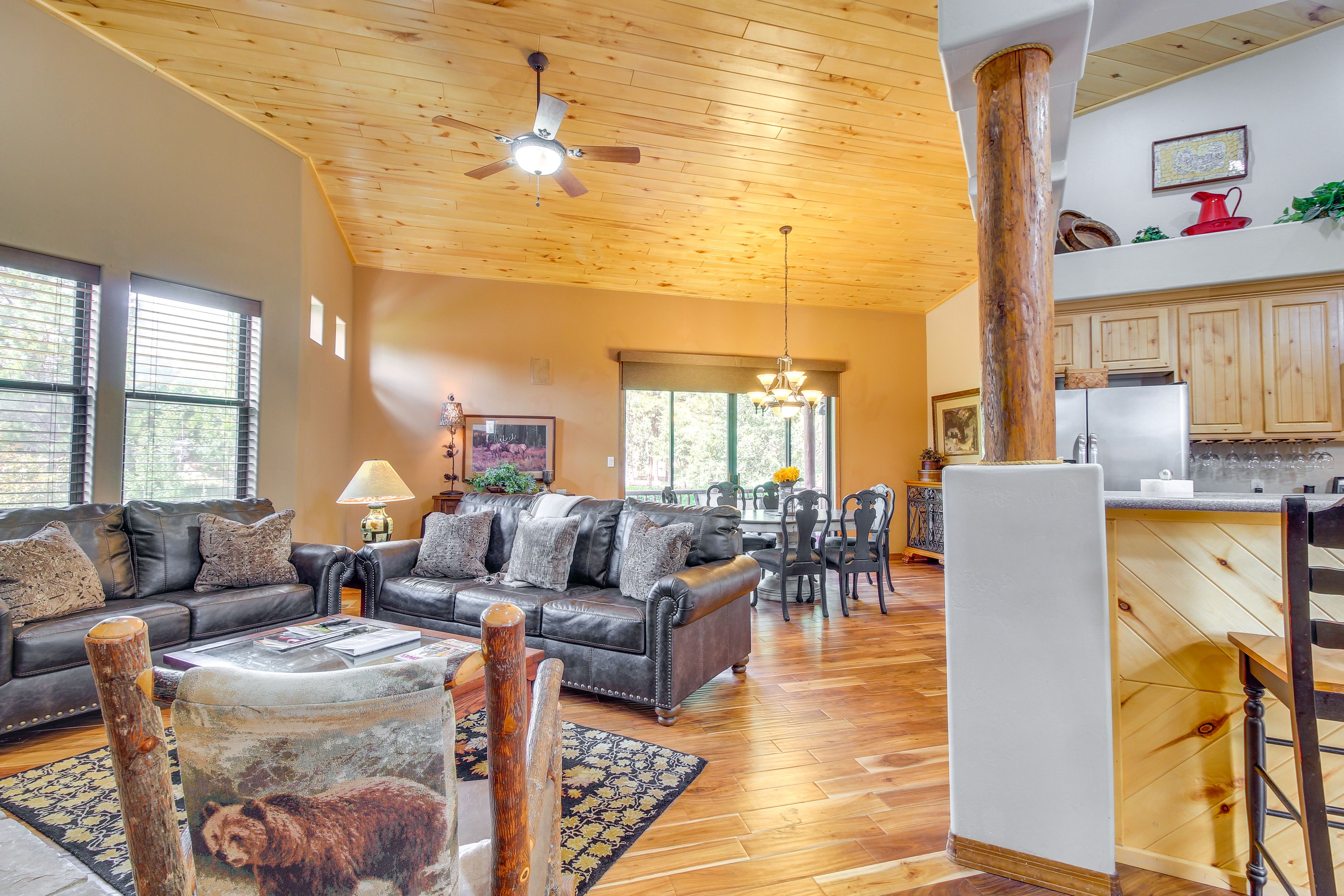 Living Room | Gas Fireplace | Smart TV | Open Floor Plan