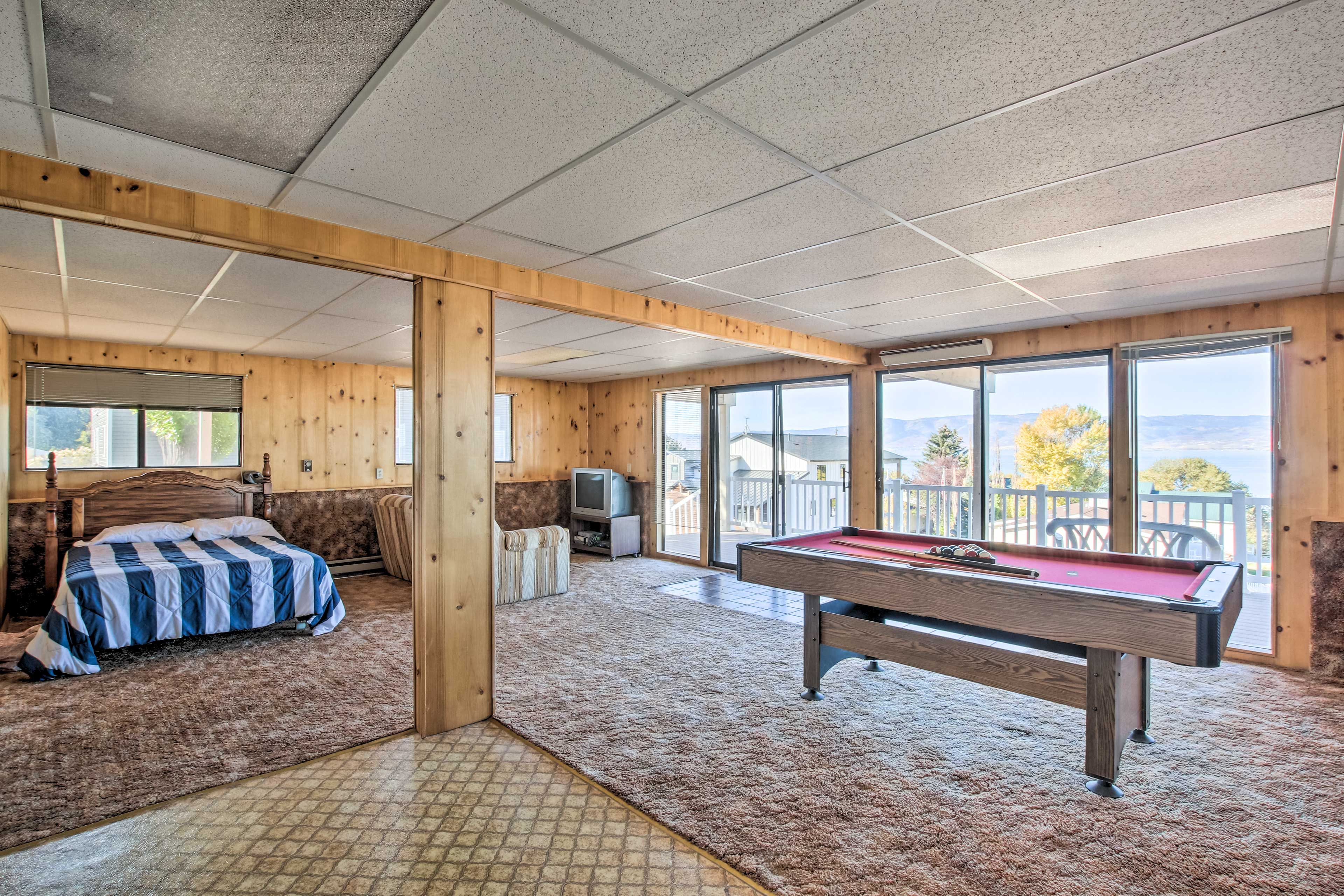 Lower Living Room | Queen Bed | Sleeper Sofa | 1st Floor | Pool Table