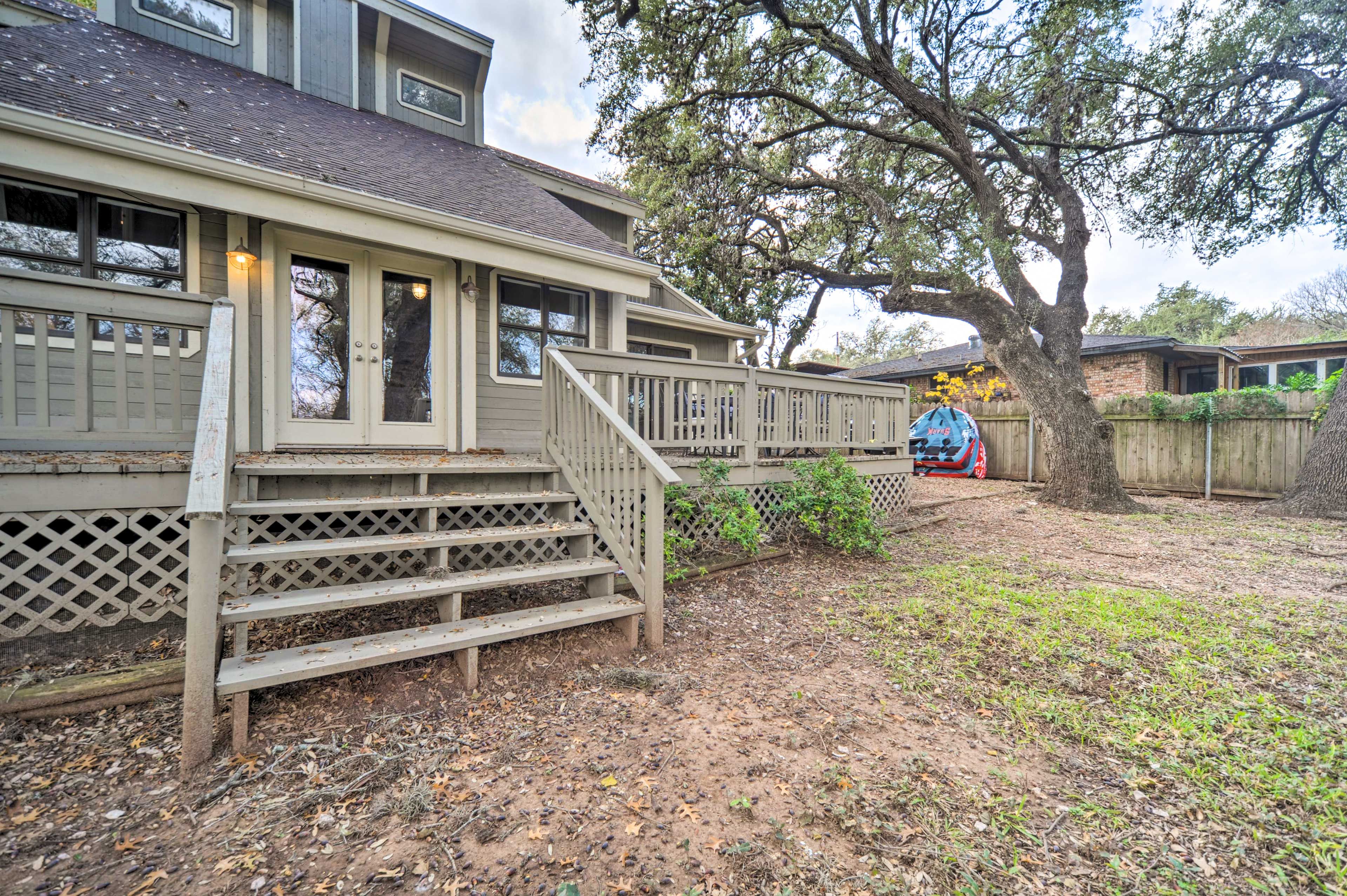 Stairs to Backyard