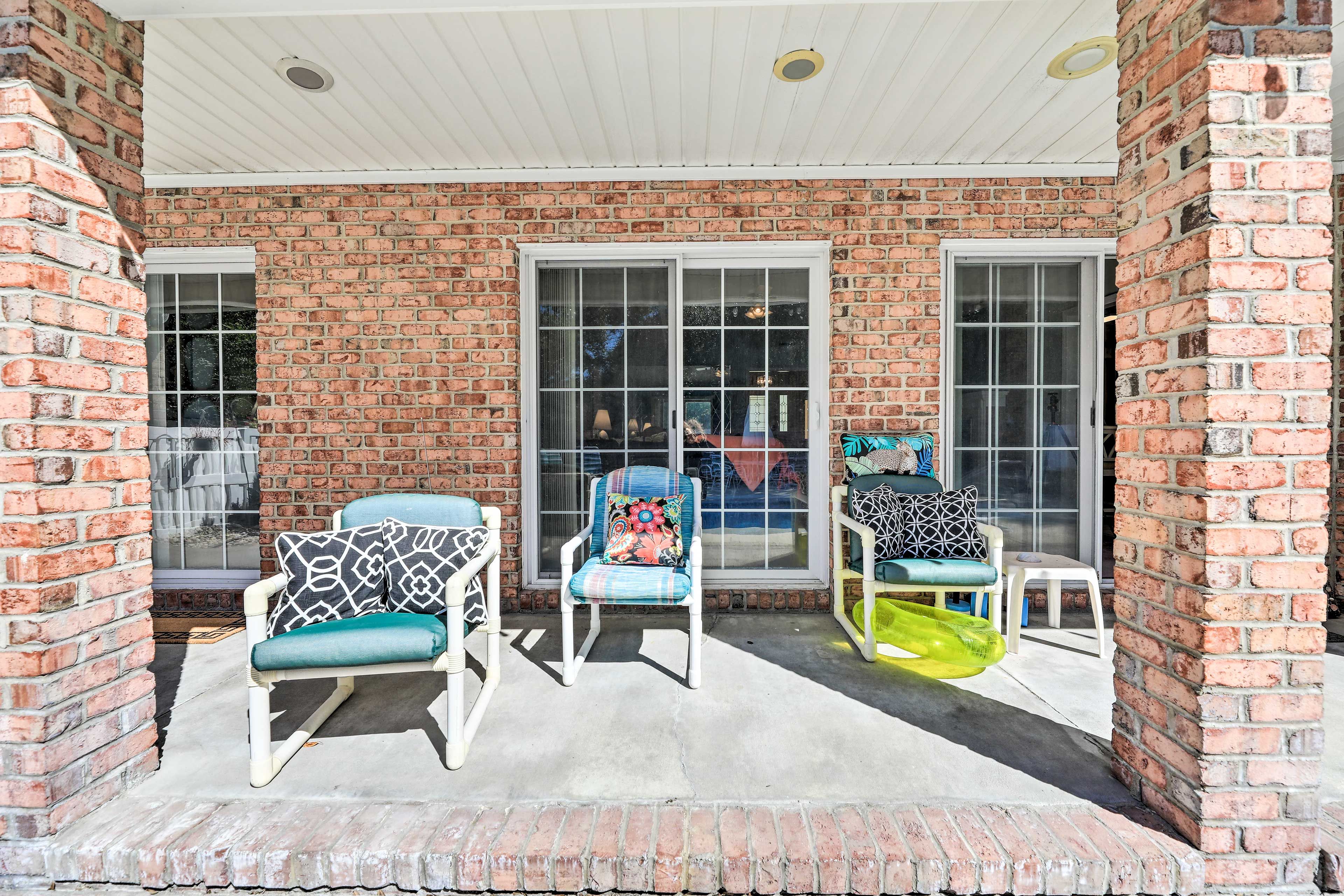 Covered Seating Area