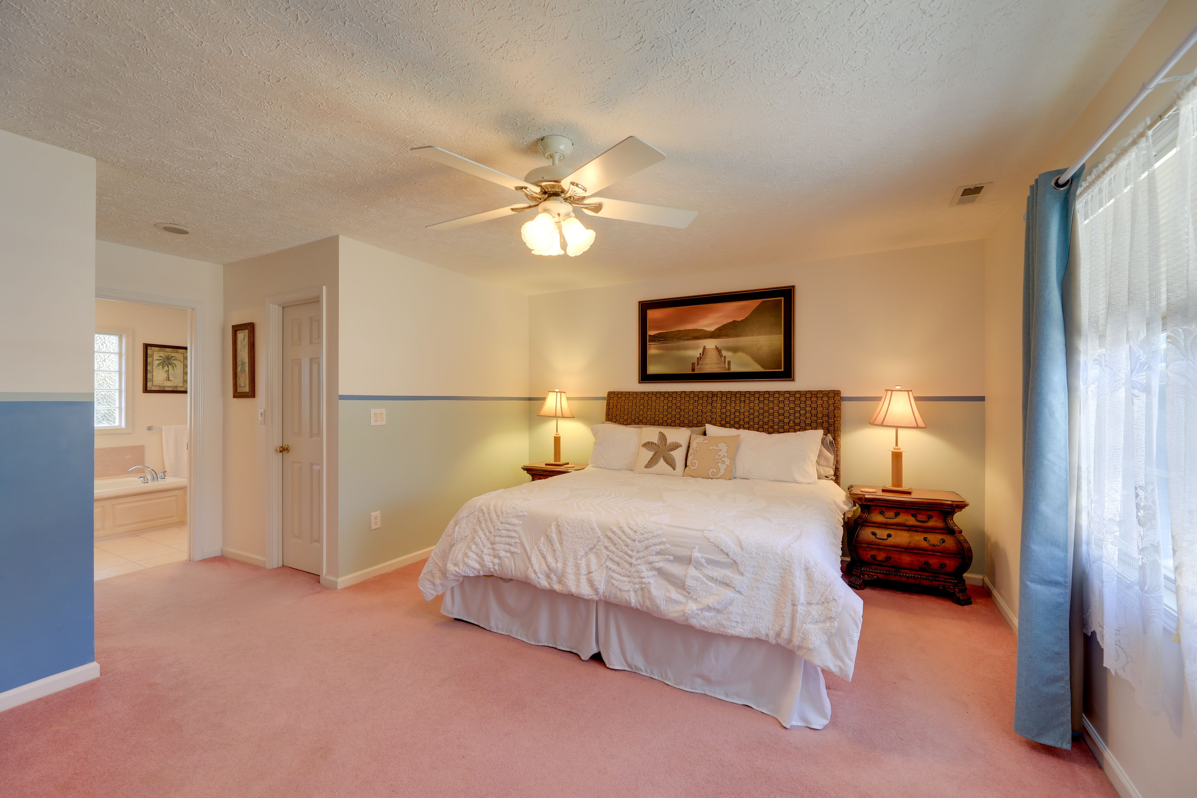 Bedroom 1 | King Bed | Twin Sleeper Sofa | Home Office Space | Pack 'n Play