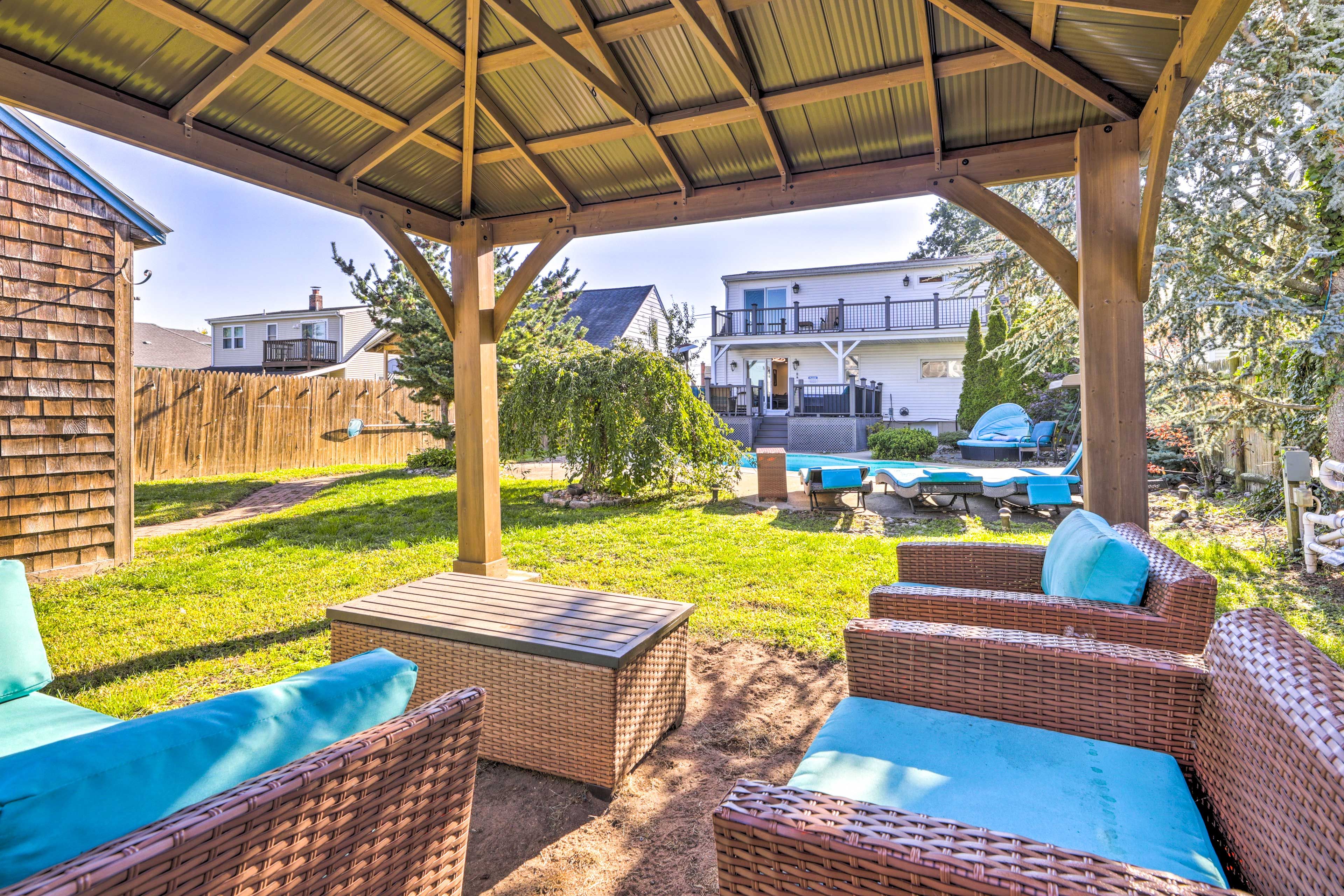 Backyard | Private Pool (Depth 3'-5') | Open Seasonally