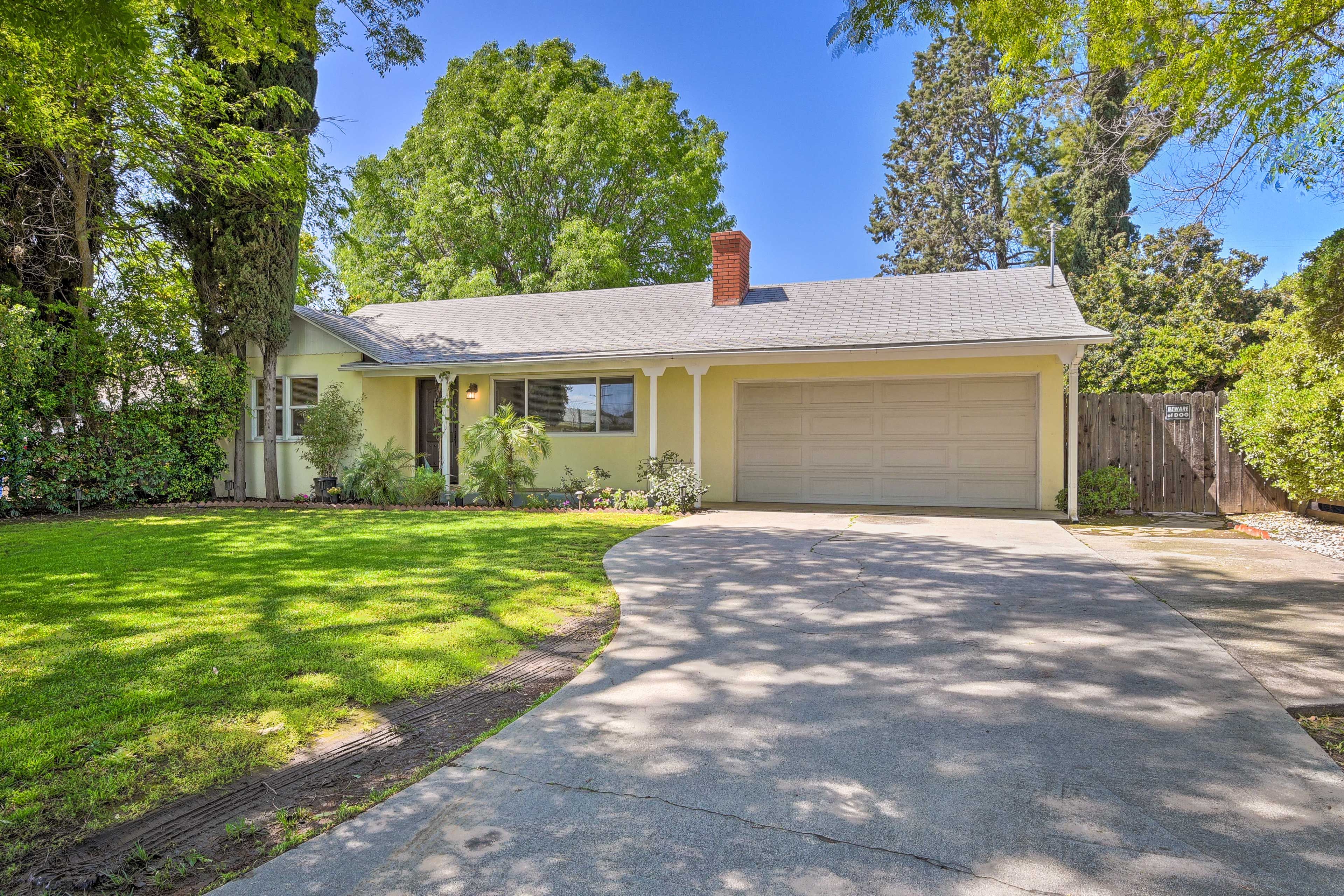 Temple City Vacation Rental | 3BR | 2BA | 1 Step Required | 1,200 Sq Ft