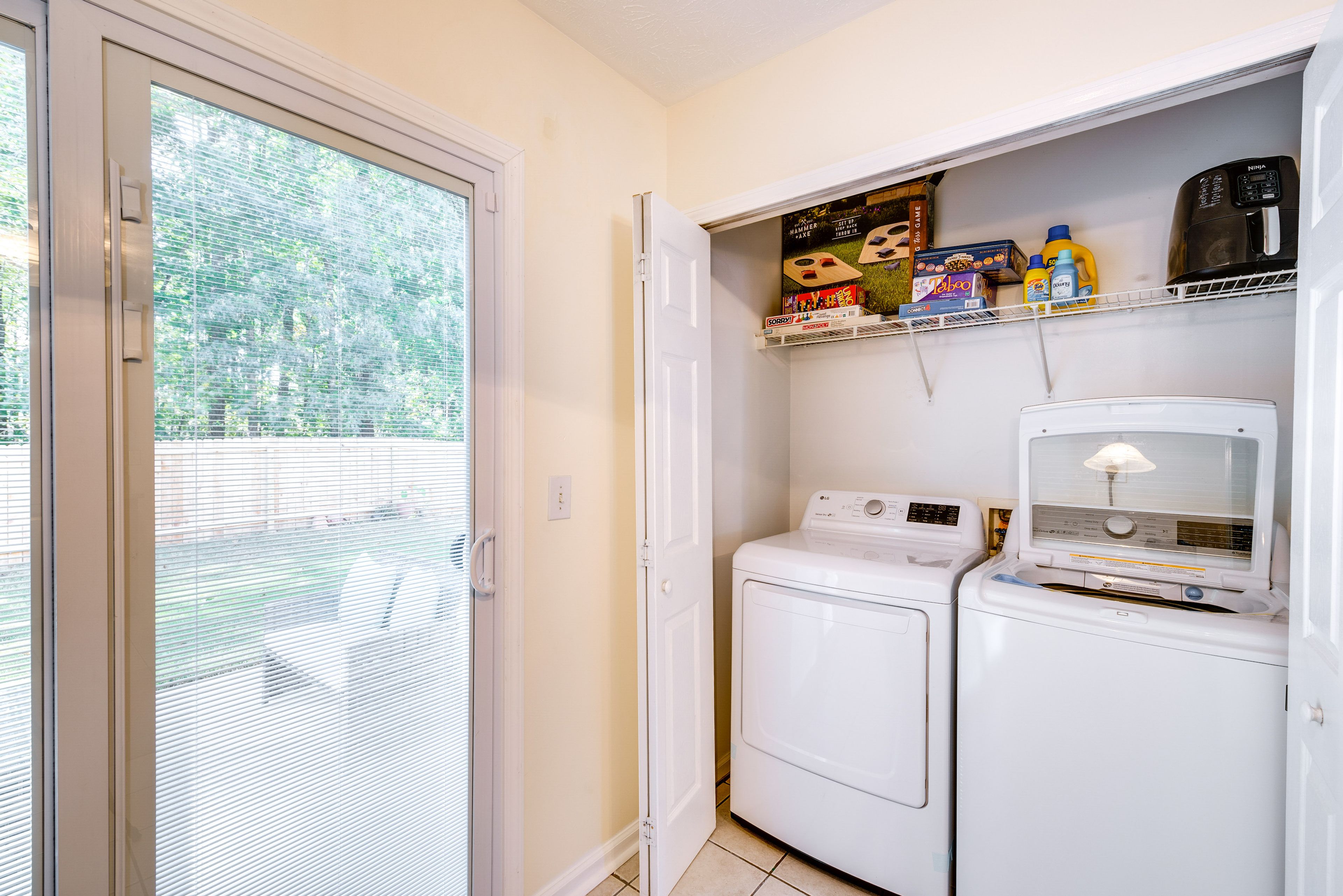Laundry Closet | Laundry Detergent Provided | Iron/Board