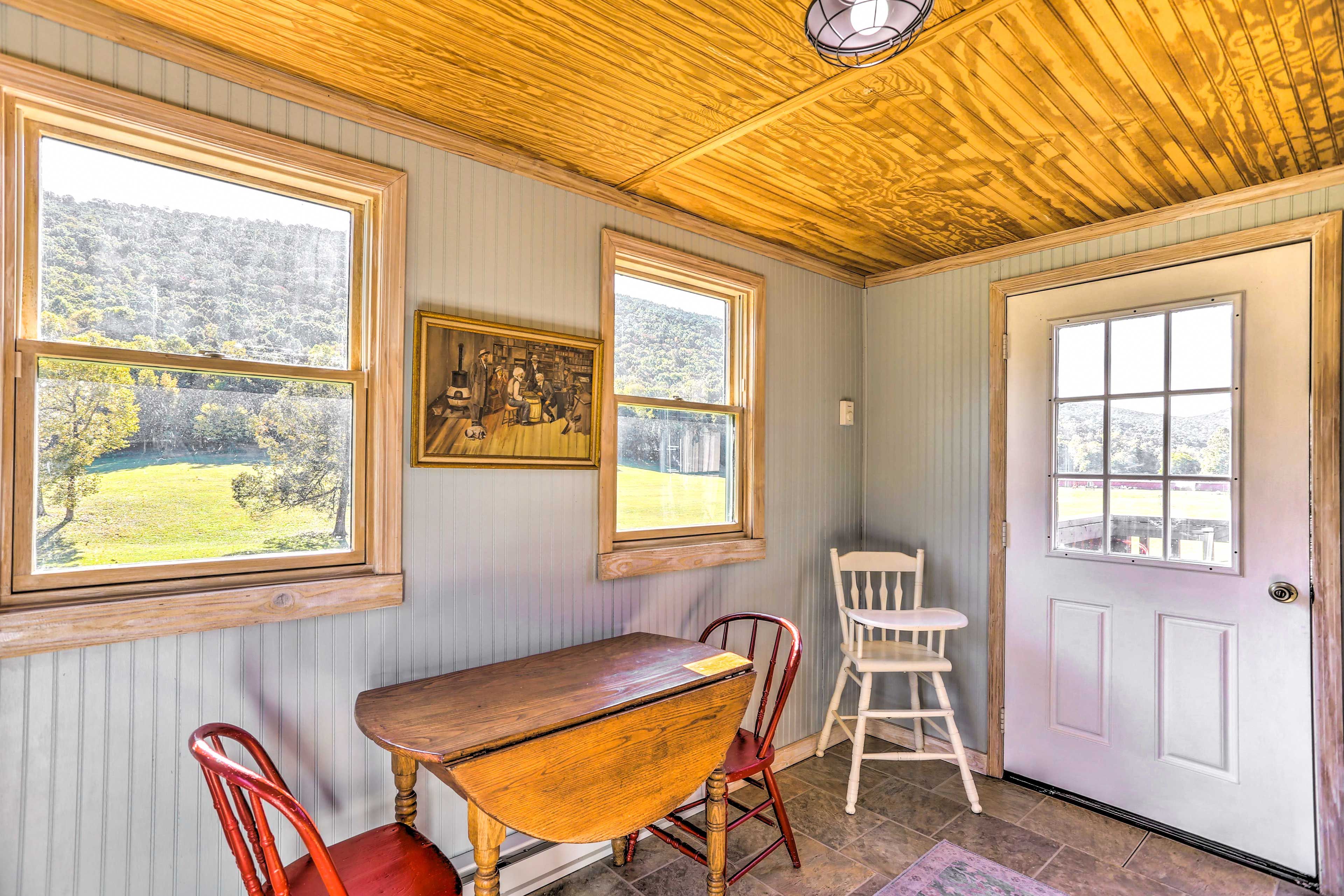 Laundry Area | Washer/Dryer | Table for Two | High Chair