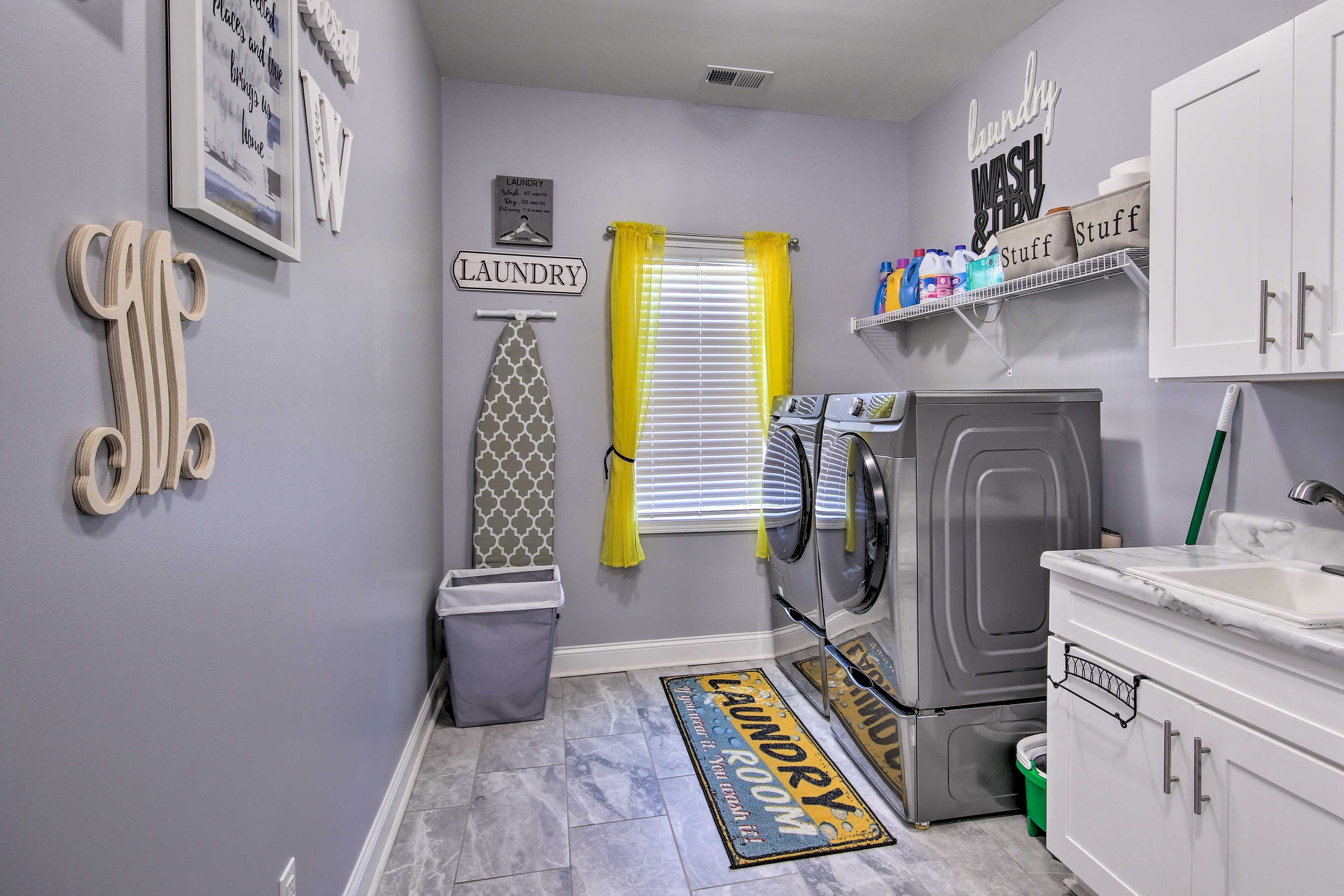 Laundry Area | Laundry Detergent Provided