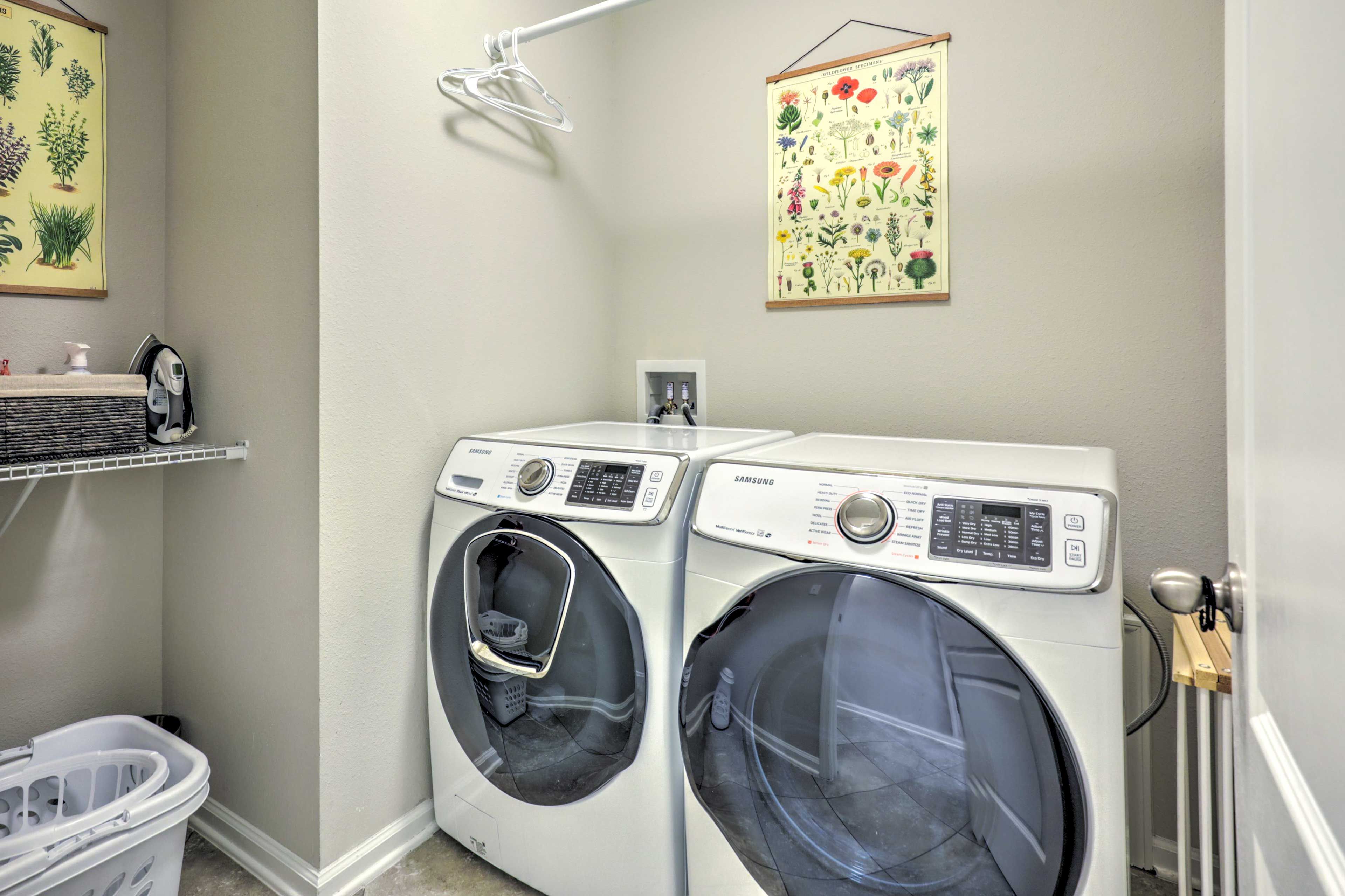 Laundry Area | Washer/Dryer | Laundry Detergent | Iron/Board
