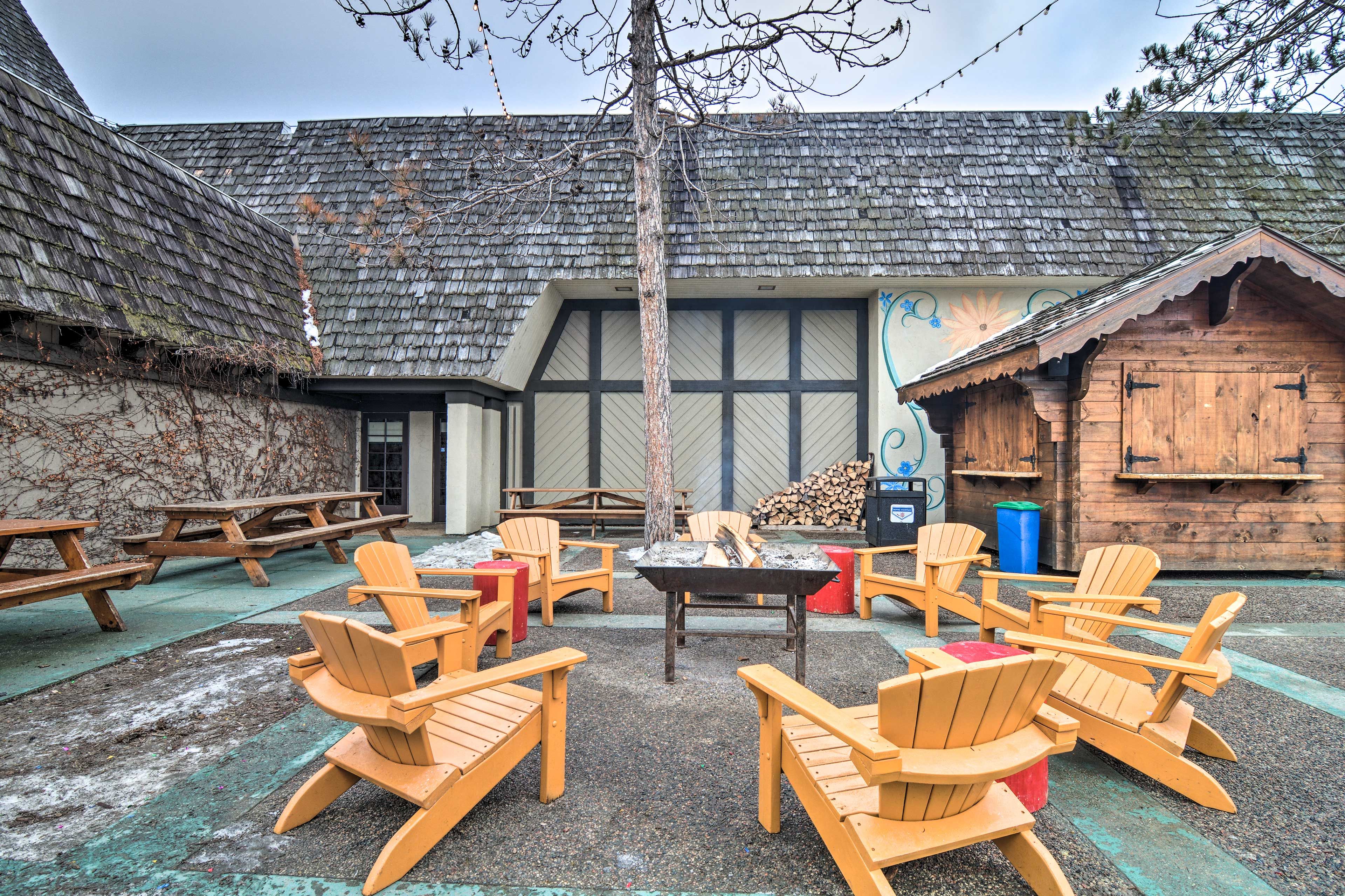 Boyne Mountain Resort Amenities | Wood-Burning Fire Pit