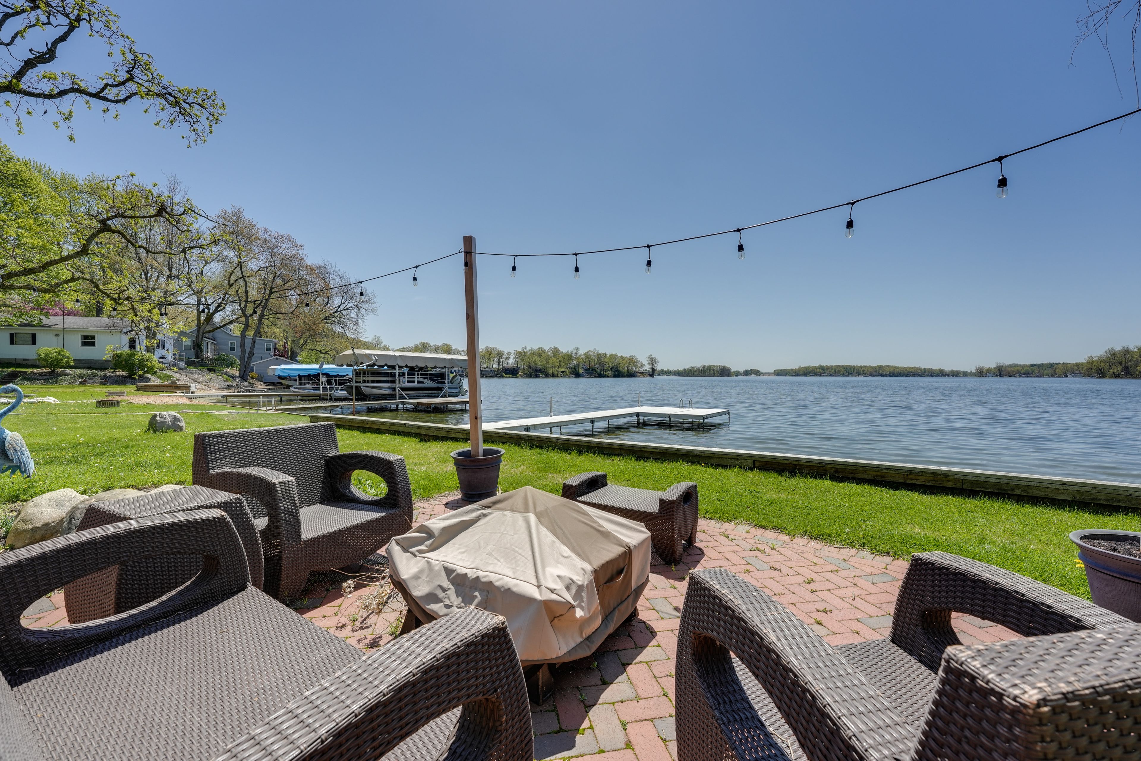Fire Pit | Lake Views | Private Beach
