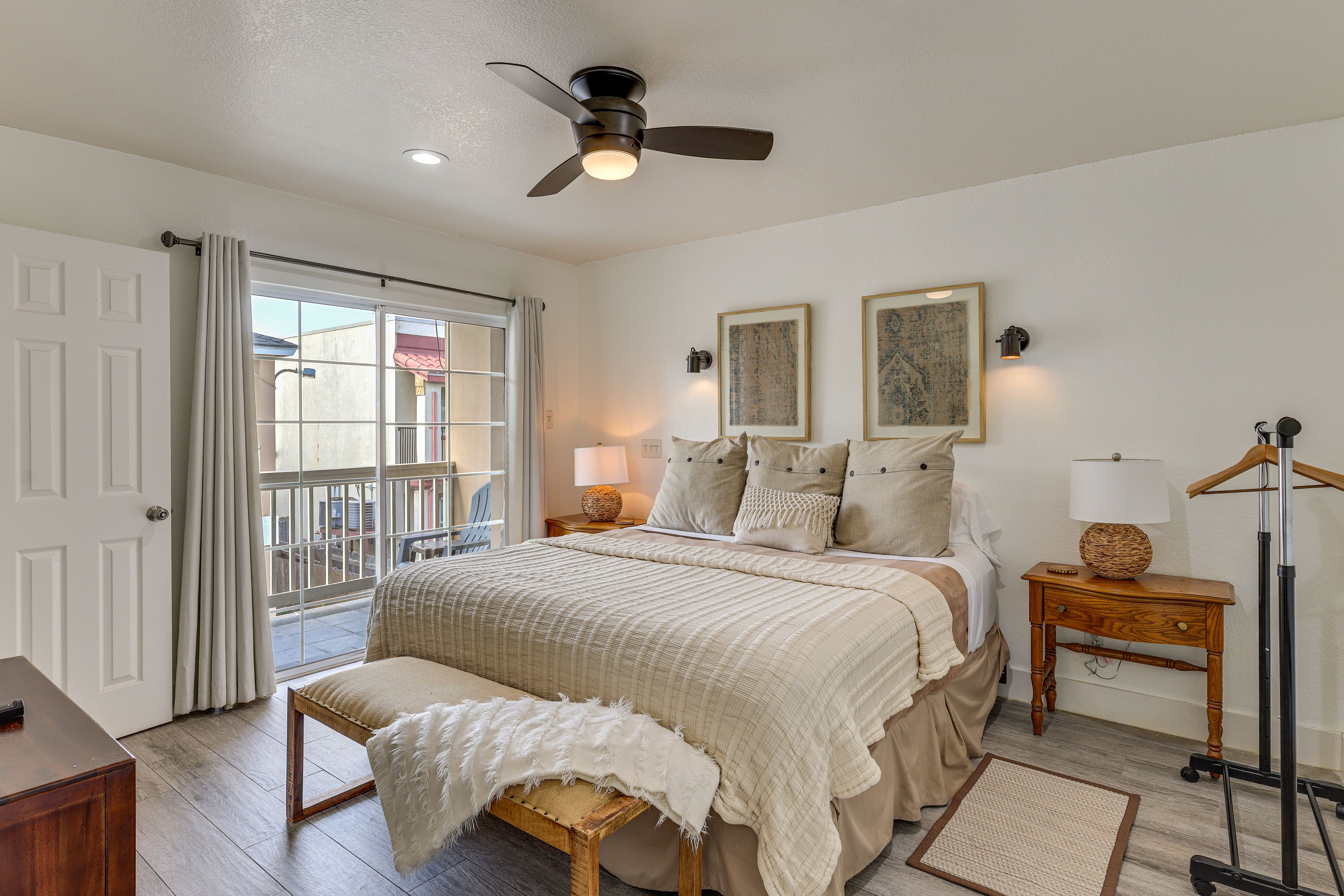 Bedroom 1 | California King Bed | Smart TV | En-Suite Bathroom | Balcony Access