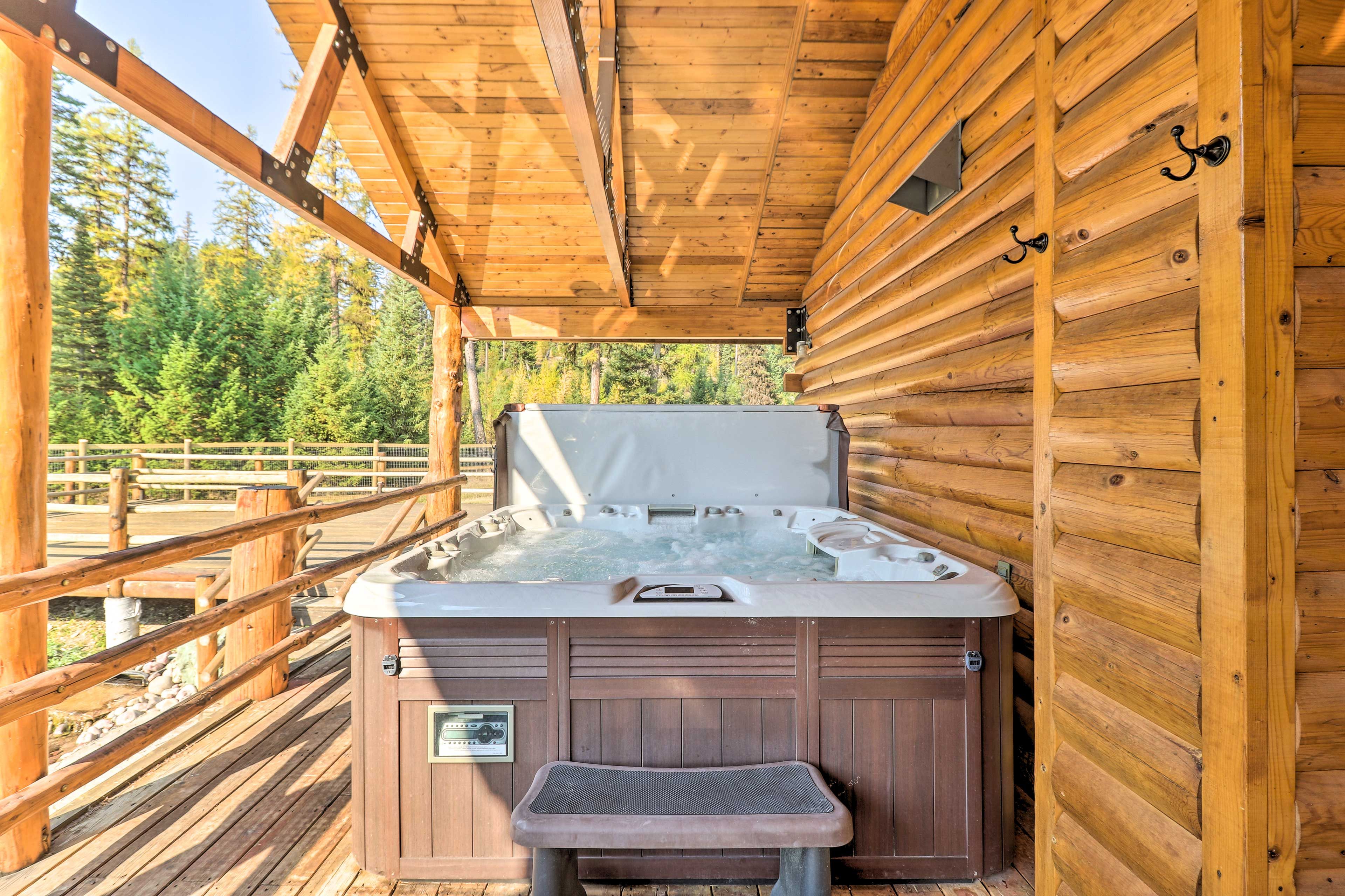 Covered Deck | Hot Tub | Mountain Views