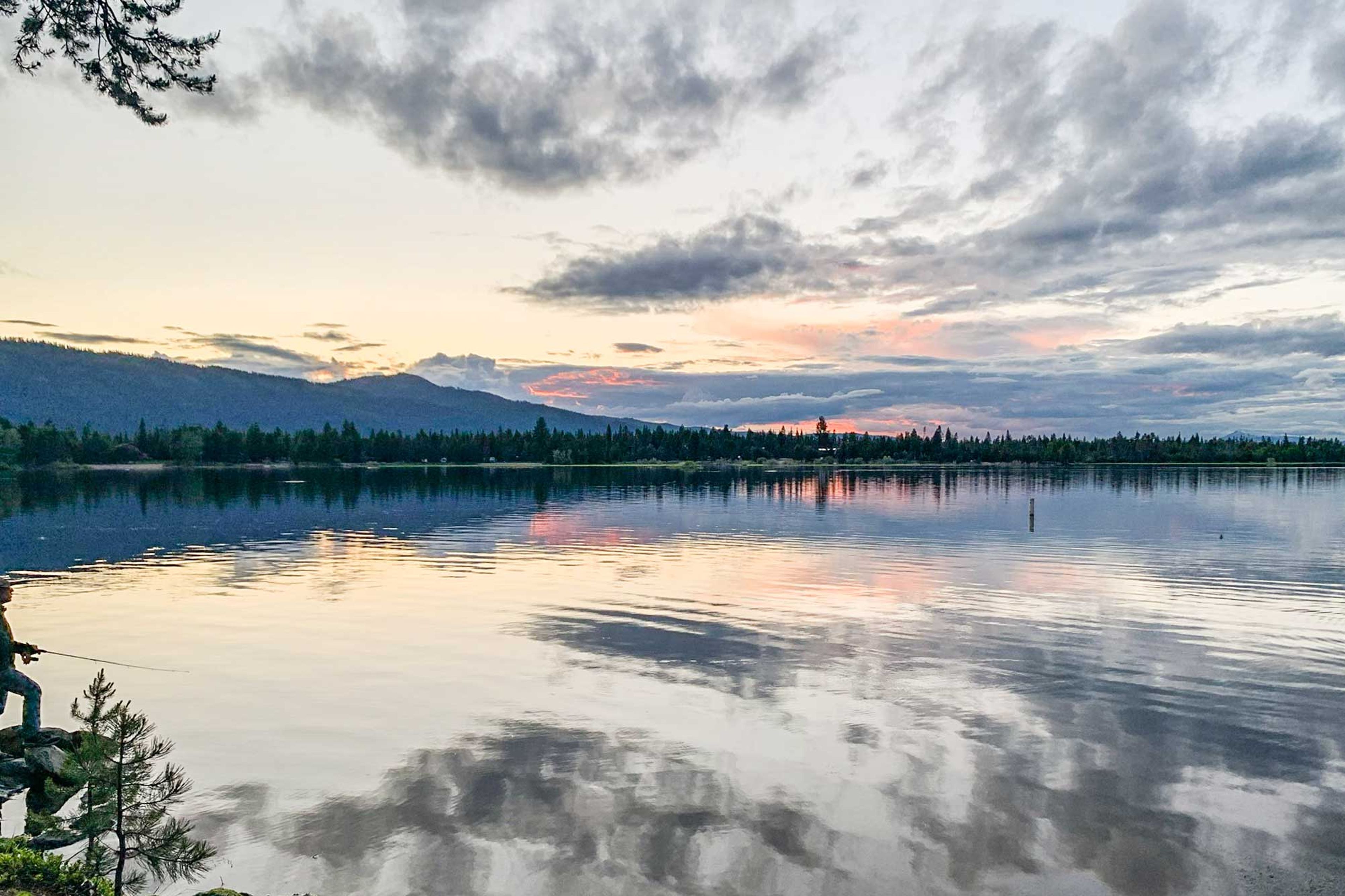 Lake At Sunset