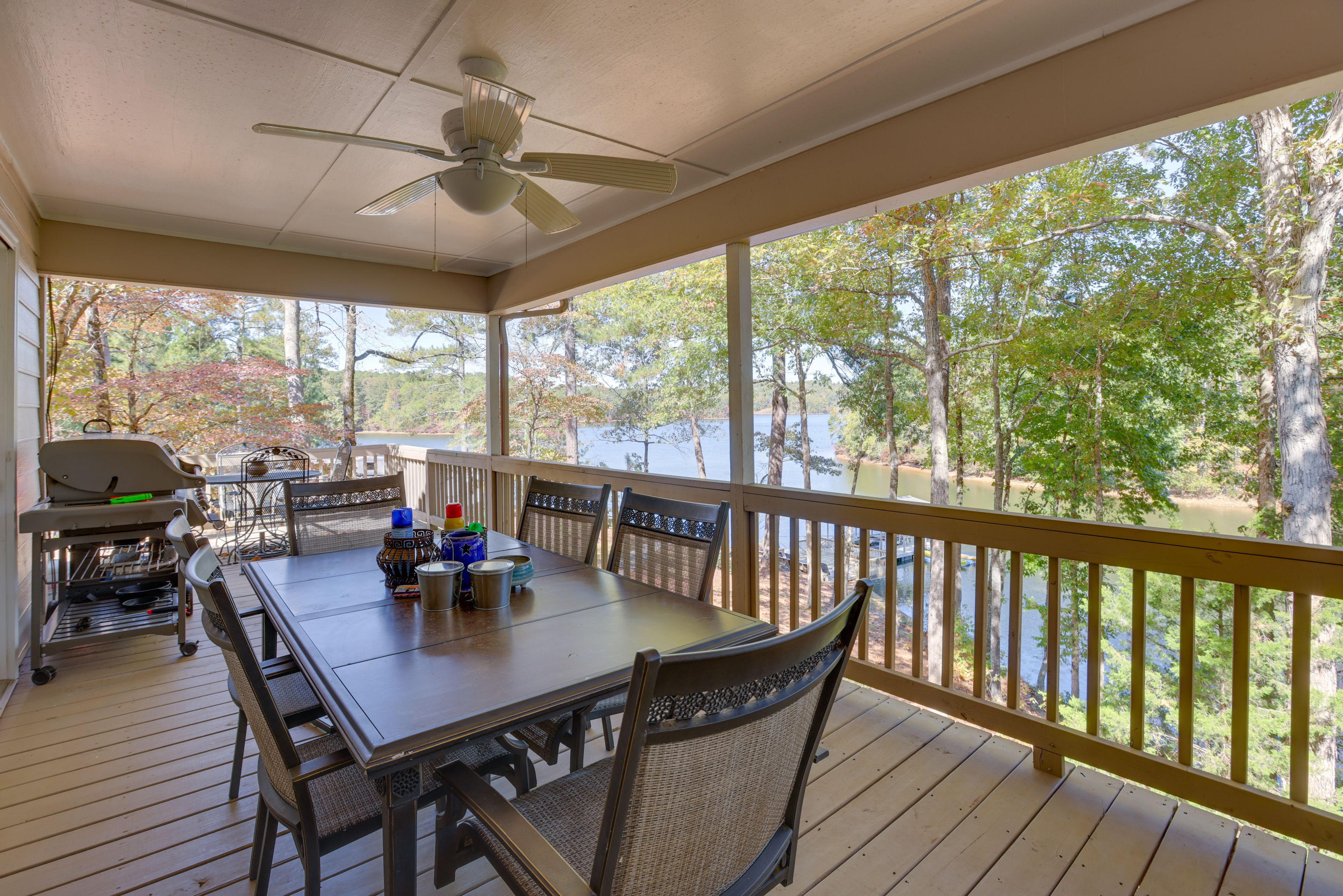 Deck | Gas Grill | Multiple Dining Tables | Lake Views