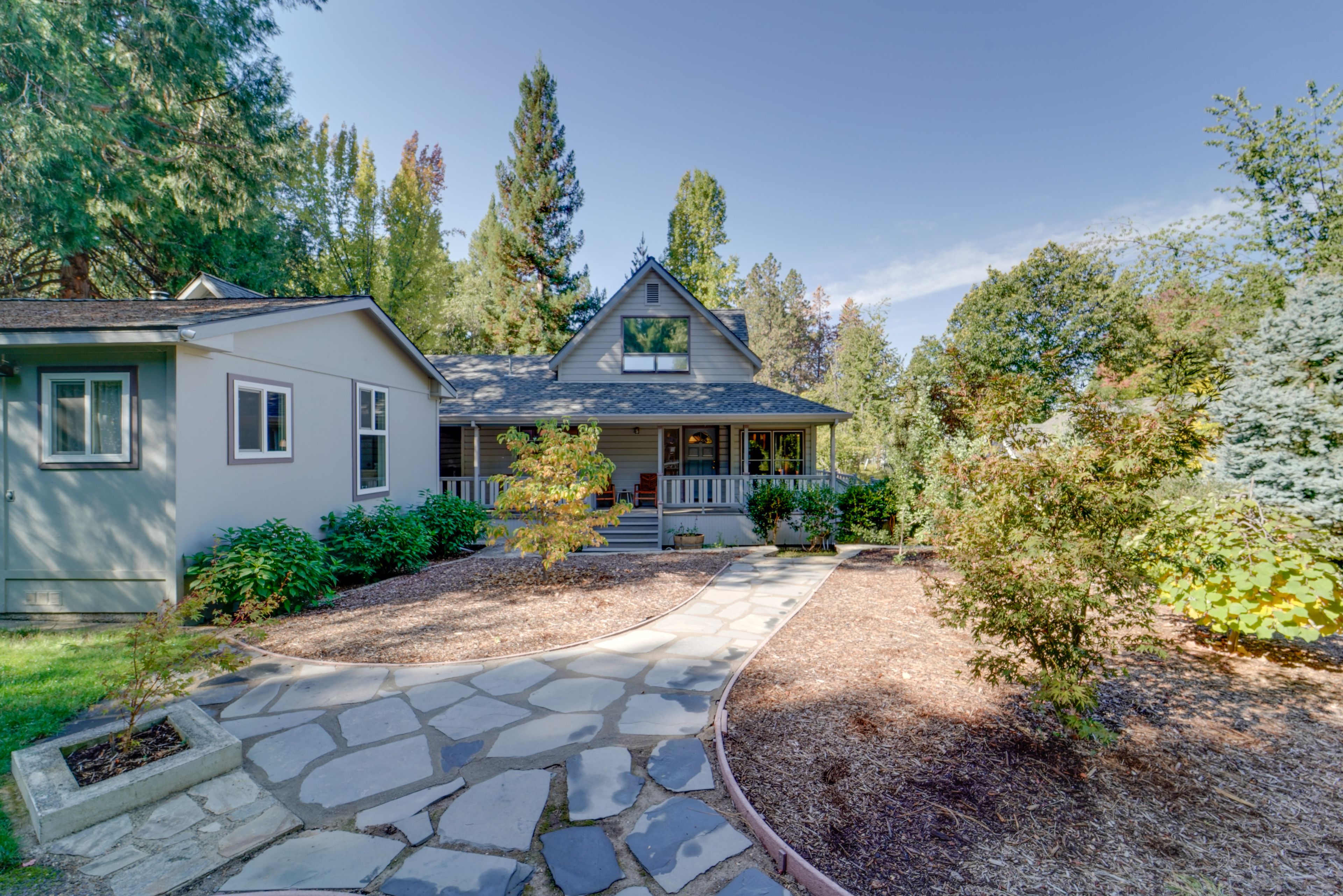 Nevada City Vacation Rental | 2BR | 2BA | 2,400 Sq Ft | Stairs Required to Enter