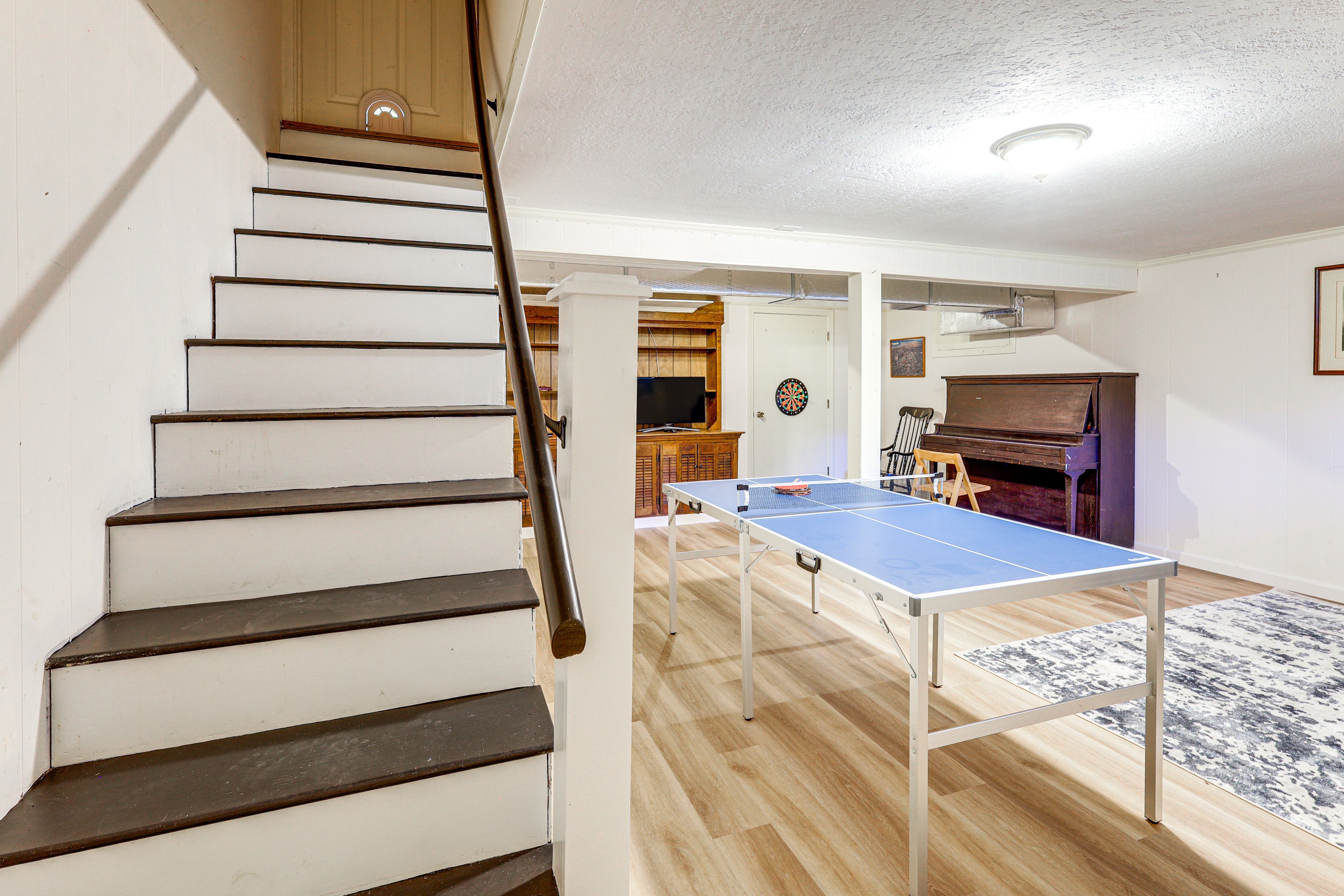 Basement | Mini Ping Pong Table | Piano | Dartboard