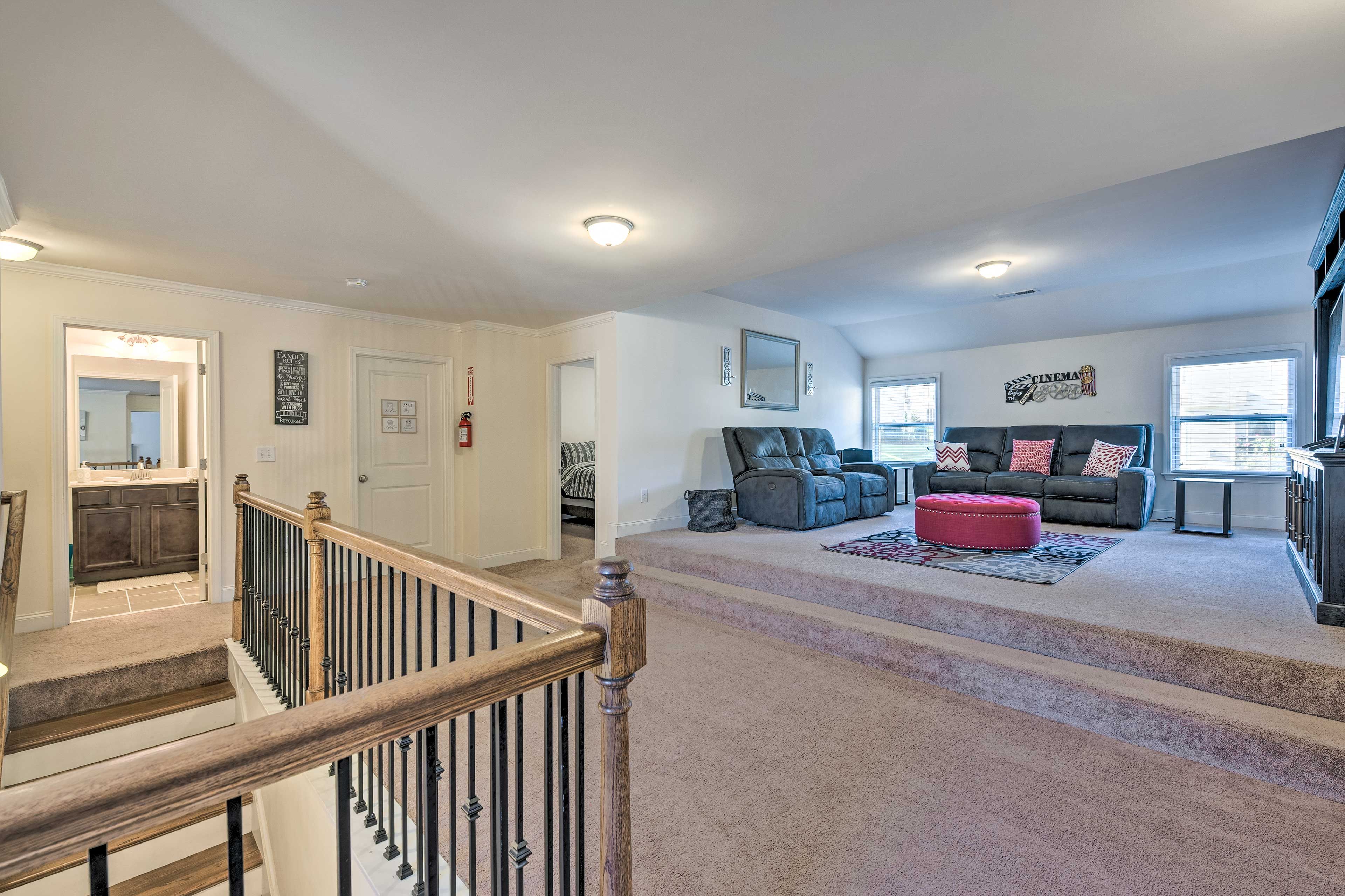 Upstairs Loft Space | Media Room | Office