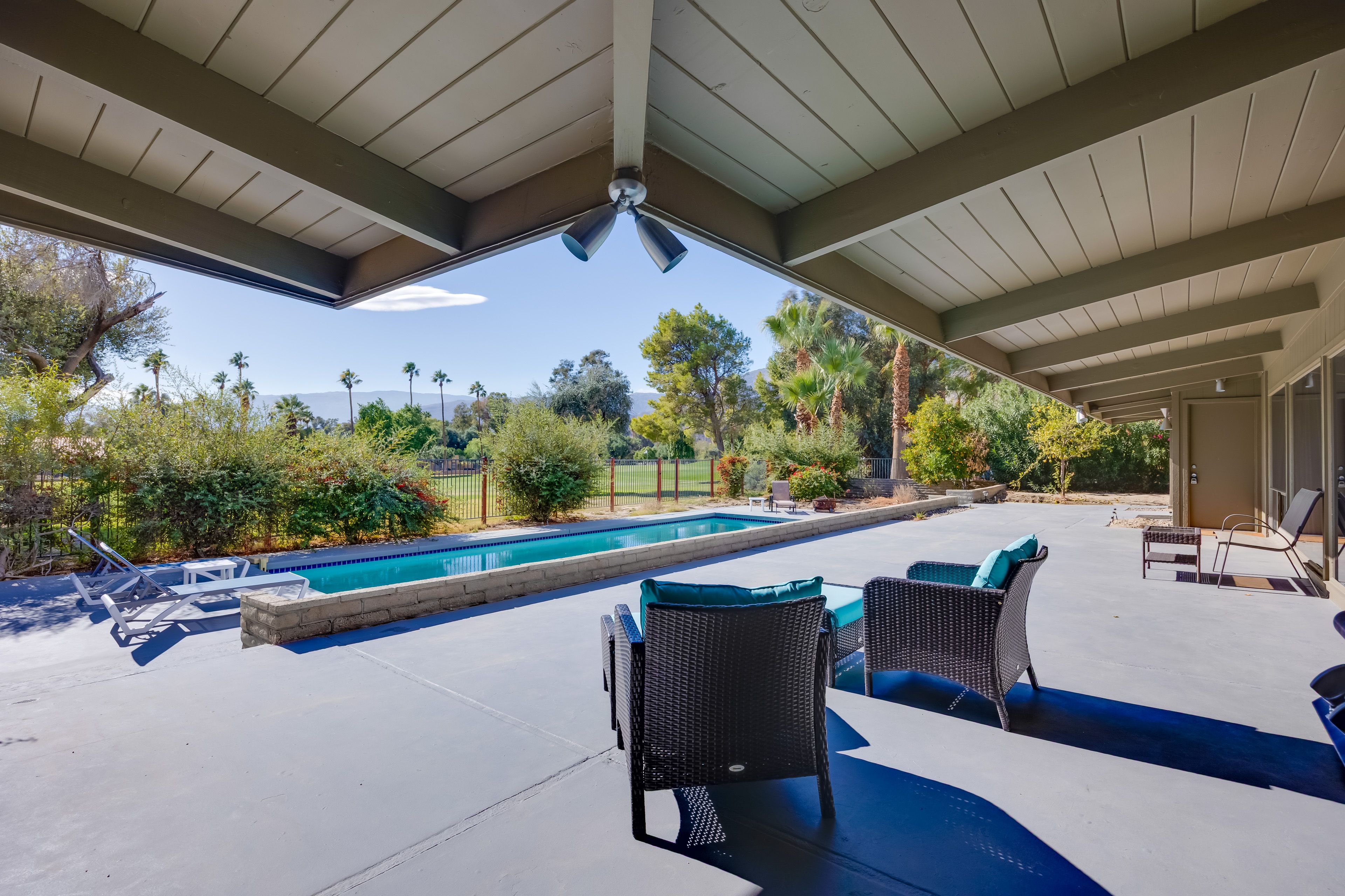 Patio w/ Seating | Gas Grill | Golf Course Views