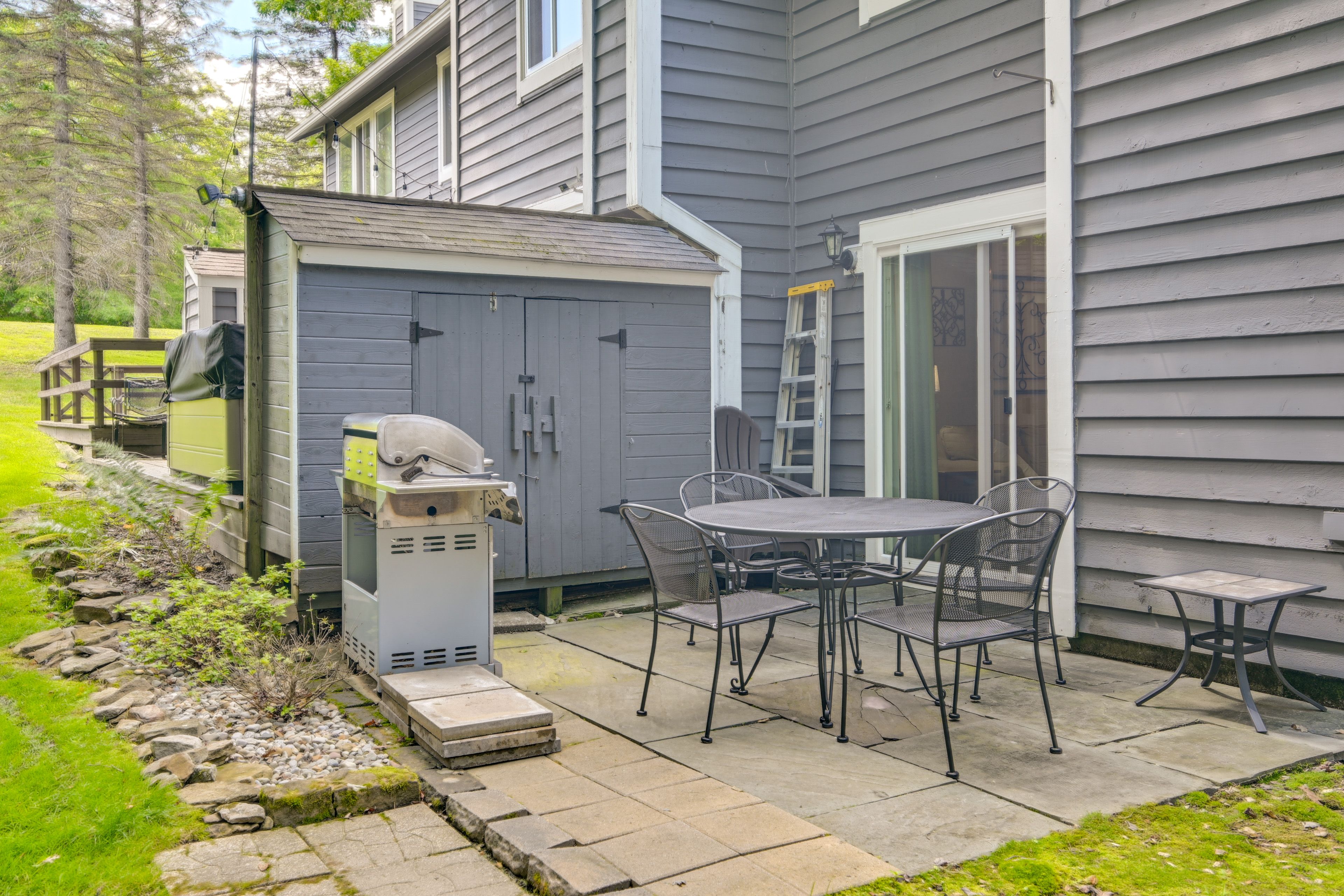 Exterior | Furnished Patio | Shared Yard | Fire Pit