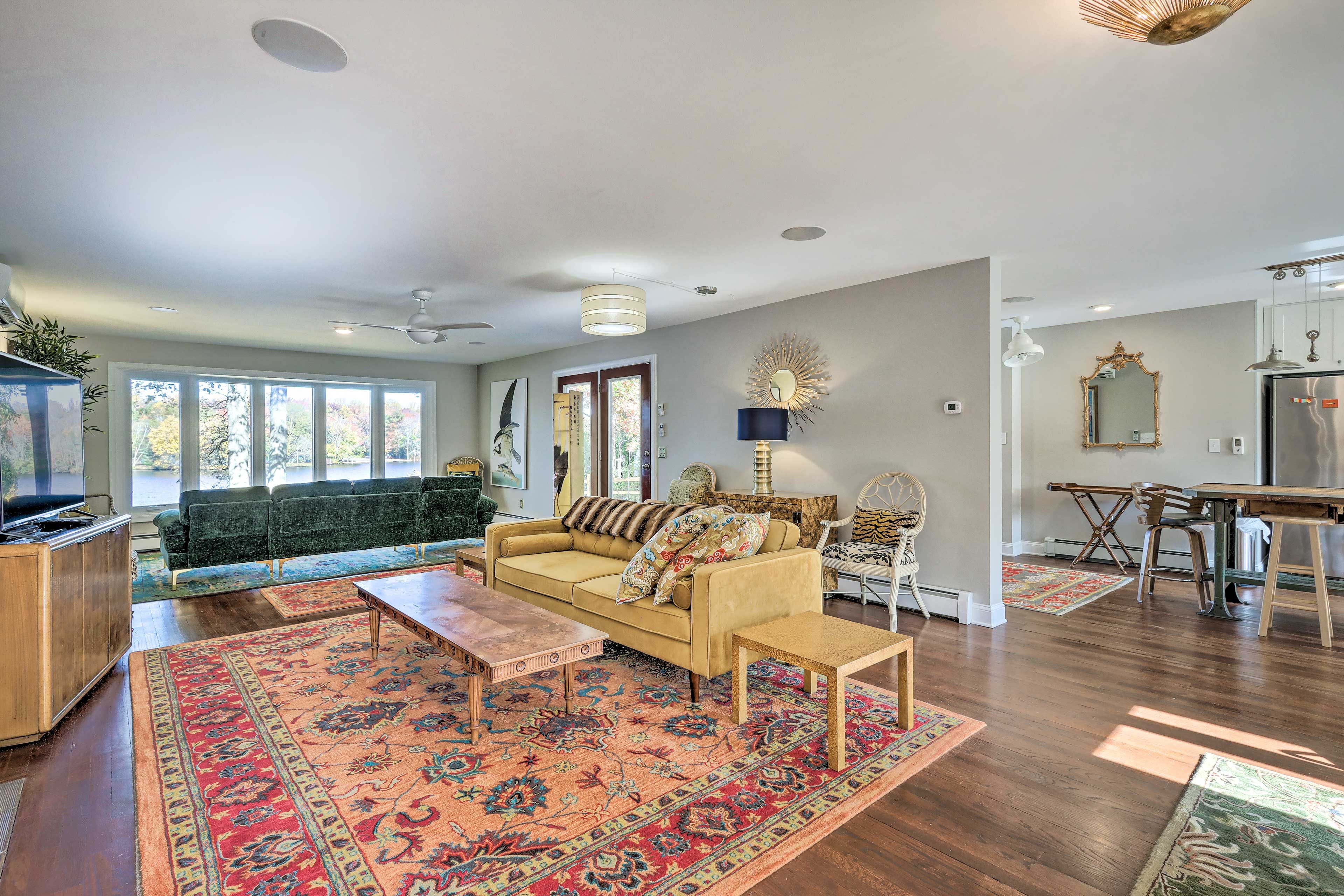 Living Room | Pet Friendly w/ Fee | A/C Units | Electric Heating