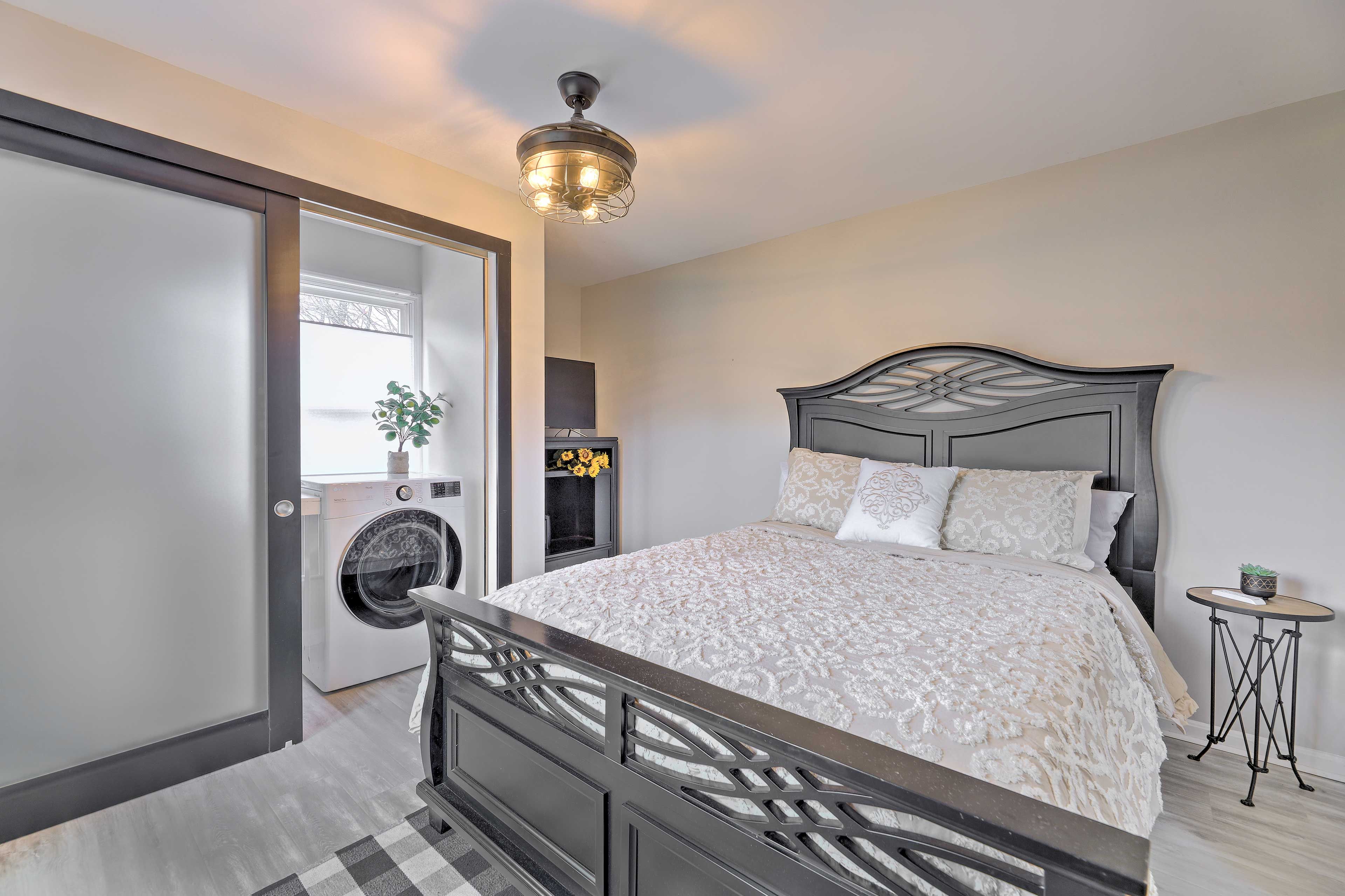 Bedroom 4 | Queen Bed | Washer + Dryer