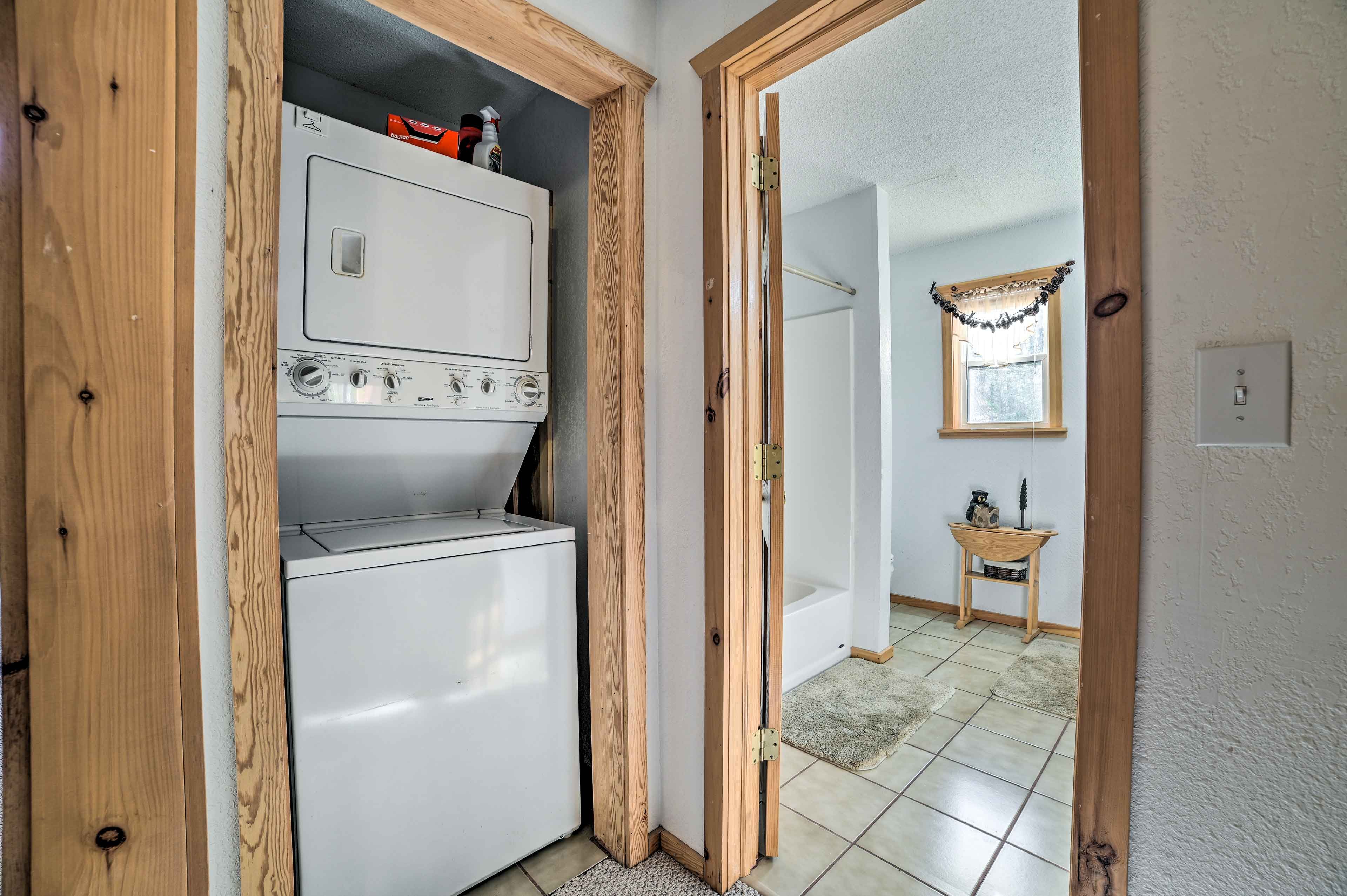 At-Home Laundry | 1st Floor | Washer + Dryer | Iron/Board