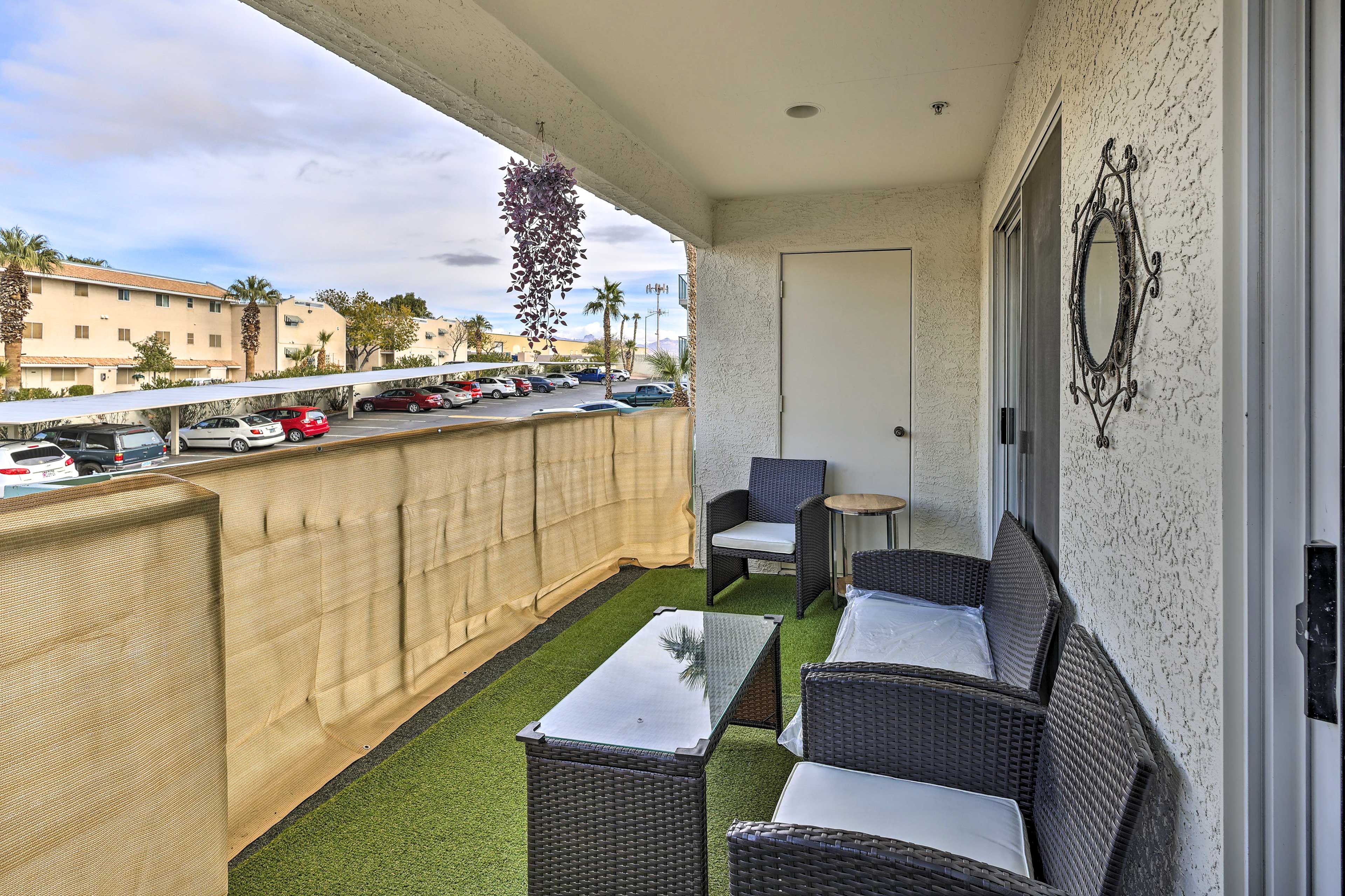 Outdoor Space | Private Balcony | Community Pool