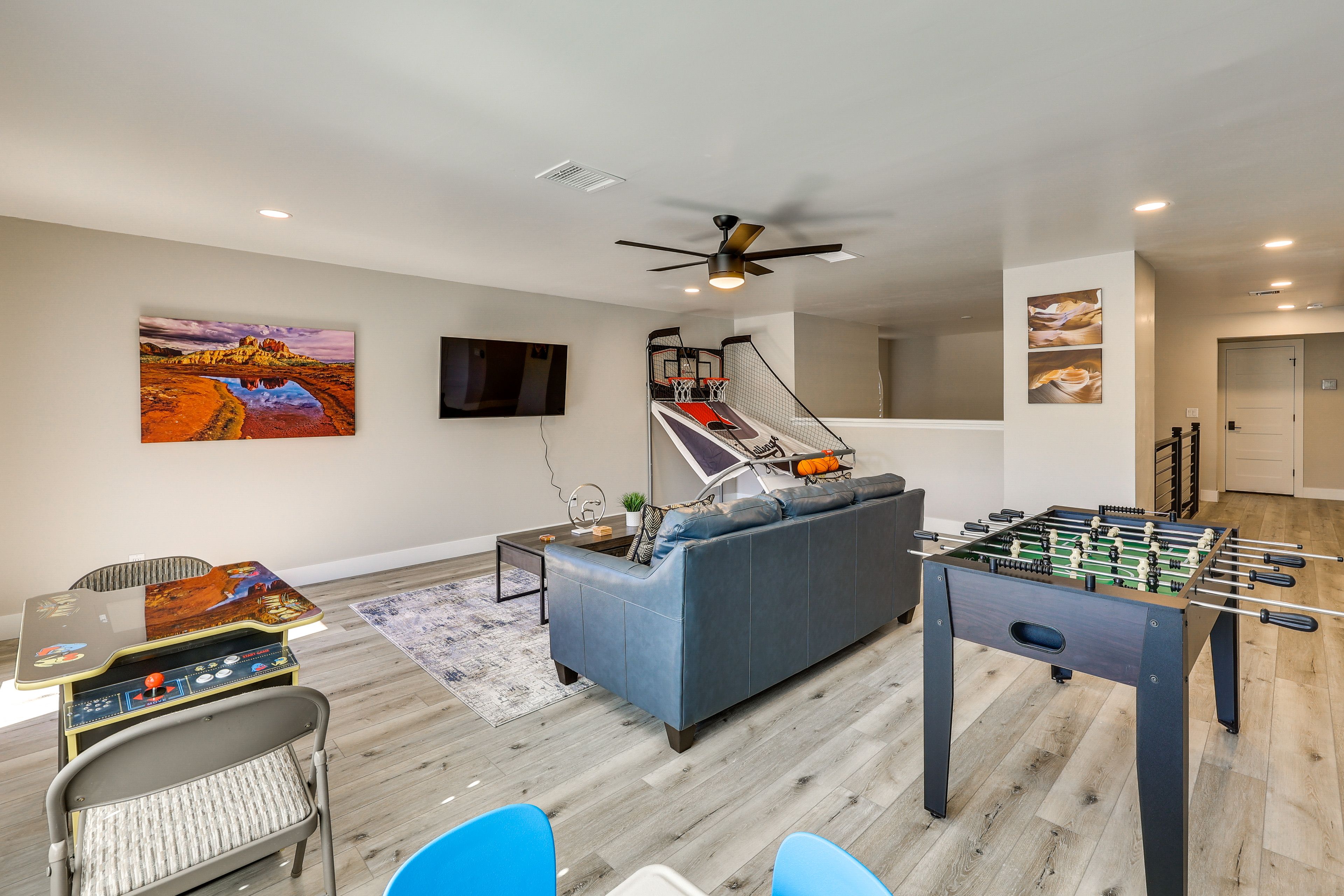Game Room | 2nd Floor | Smart TV | Arcade & Basketball Games | Foosball Table