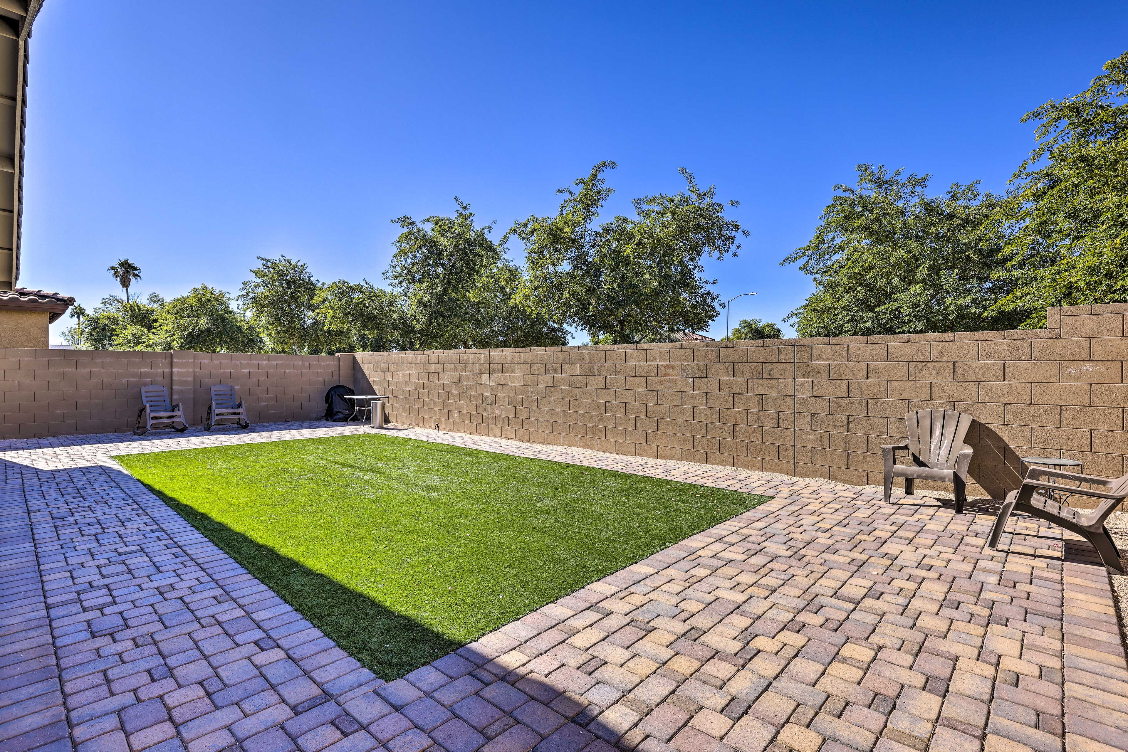 Fenced Backyard | Outdoor Dining Area