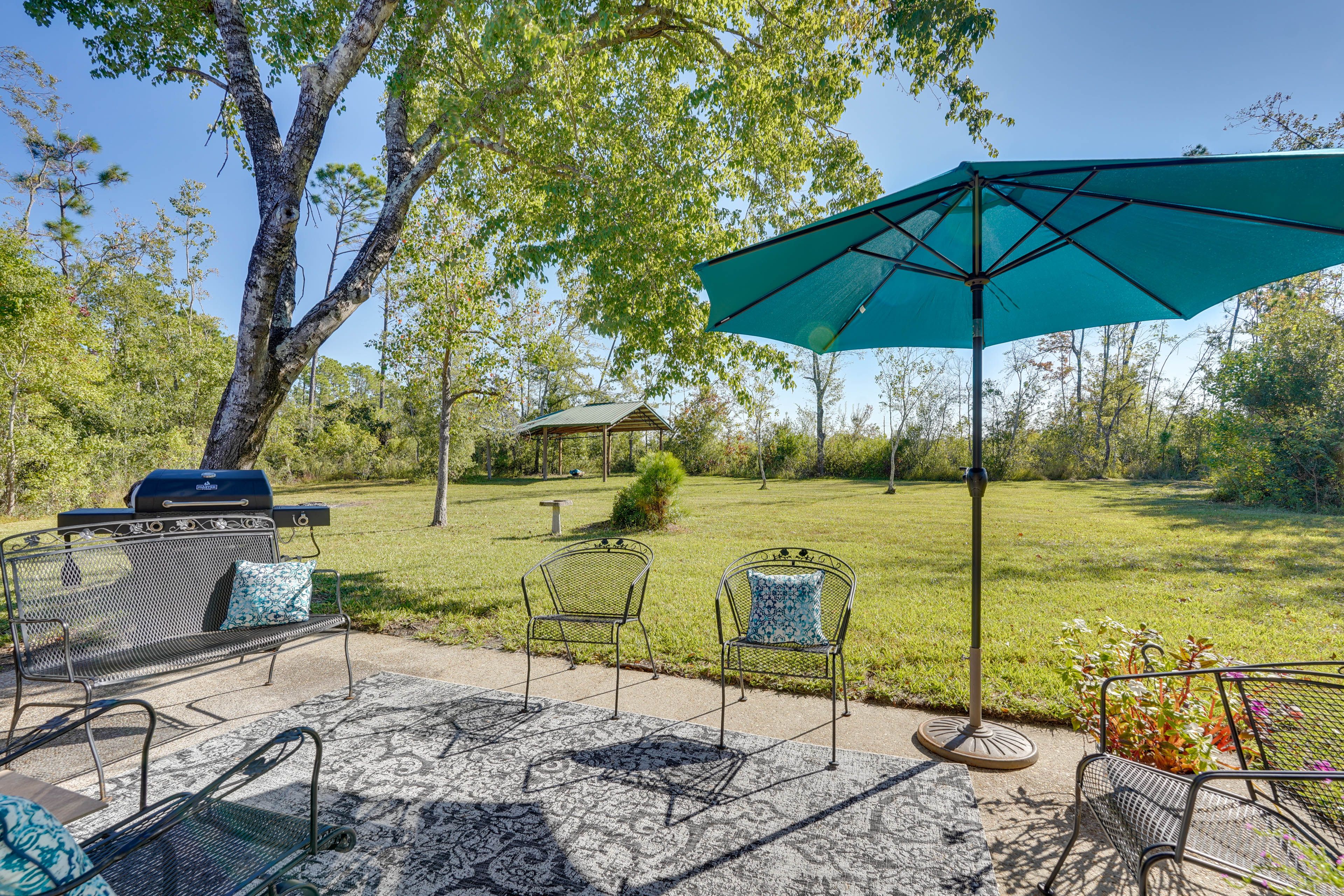 Private Patio | Spacious Yard | Gas Grill | Fire Pit