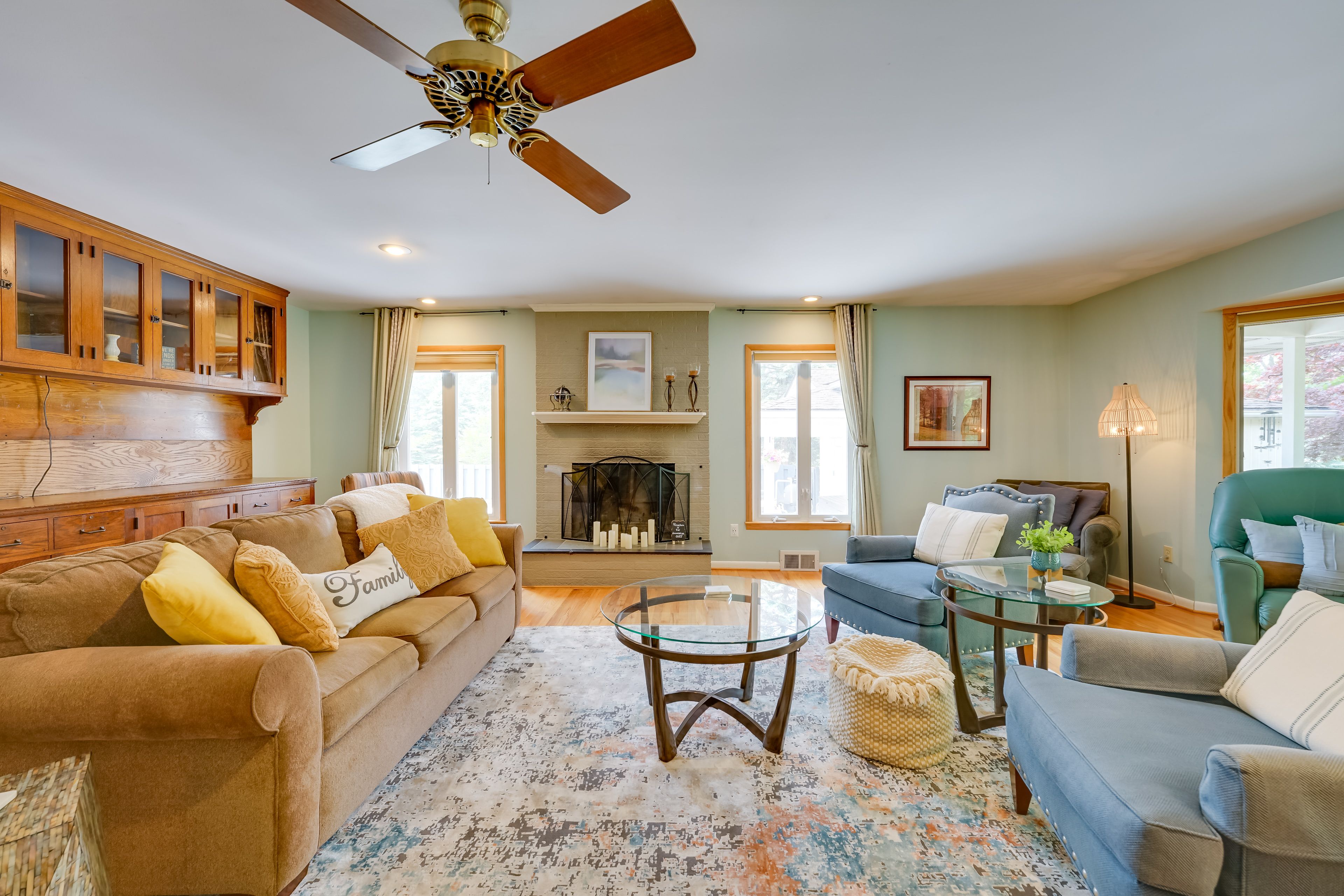 Living Room (Upper Level) | Central A/C & Heating | Free WiFi