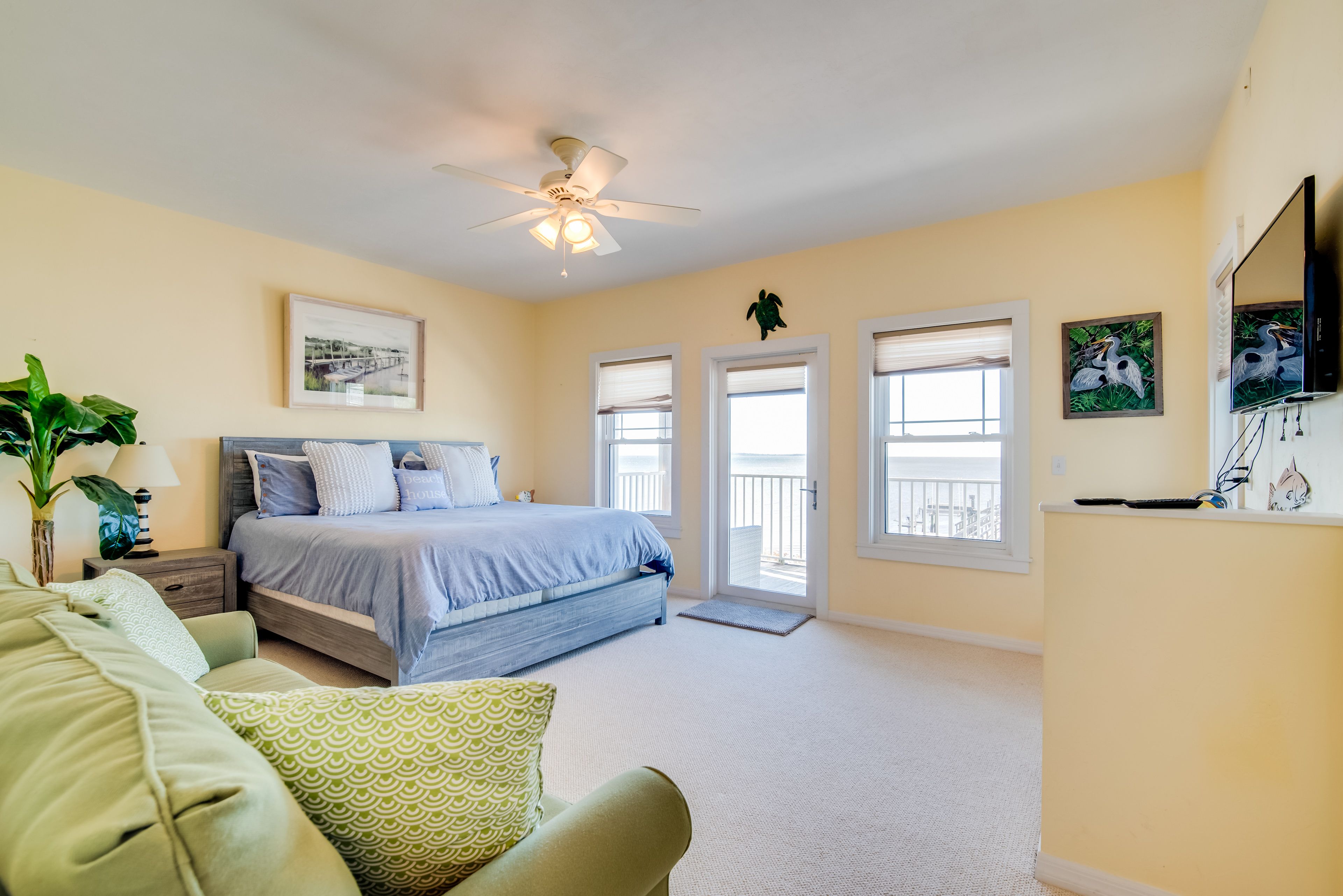 Bedroom 1 | King Bed | Linens Provided | Smart TV
