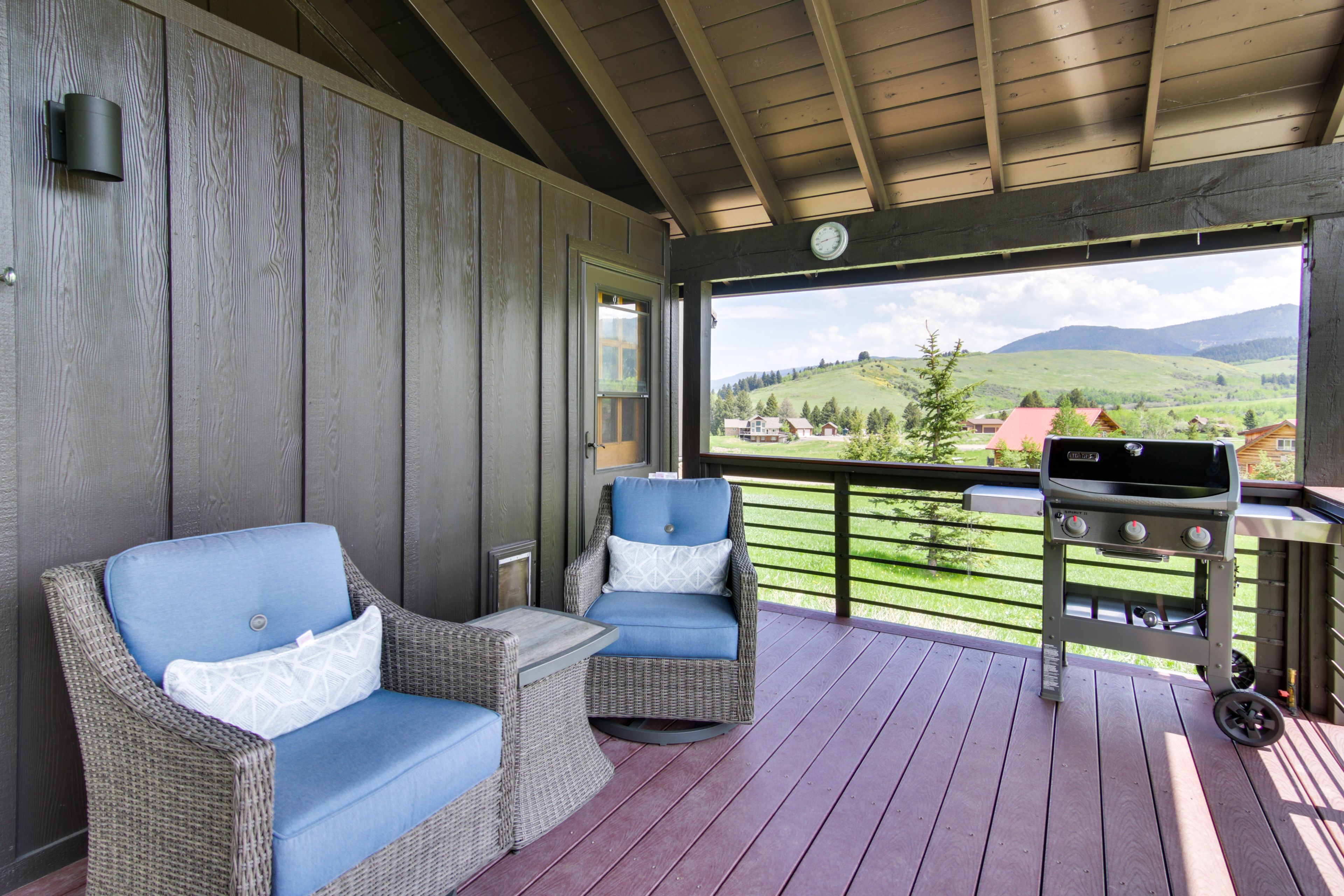 Deck | Weber Propane Grill | Private Hot Tub